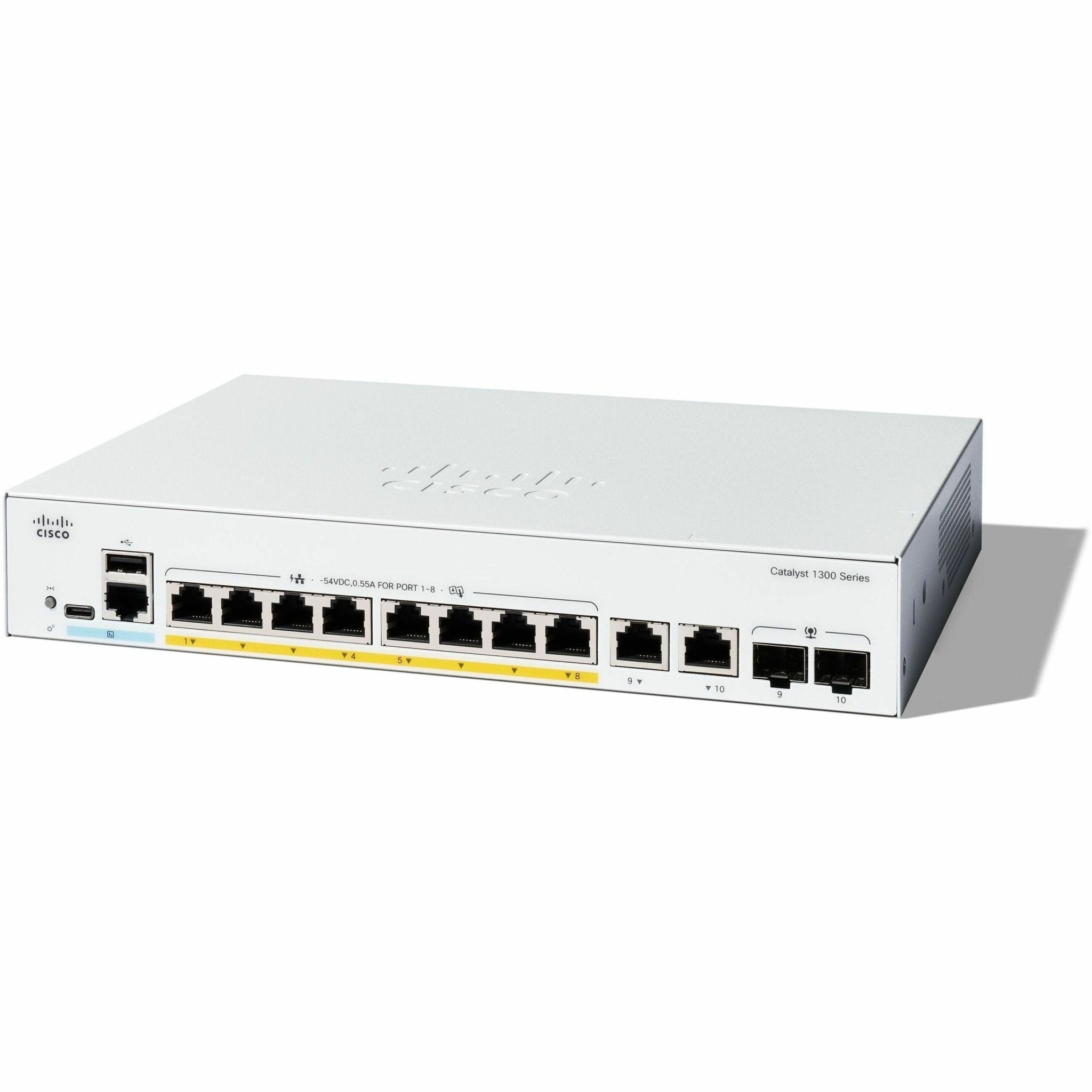 Cisco Catalyst 1300 C1300-8P-E-2G 8 Ports Manageable Ethernet Switch - Gigabit Ethernet - 10/100/1000Base-T, 1000Base-X - Soundz Store AUSTRALIA