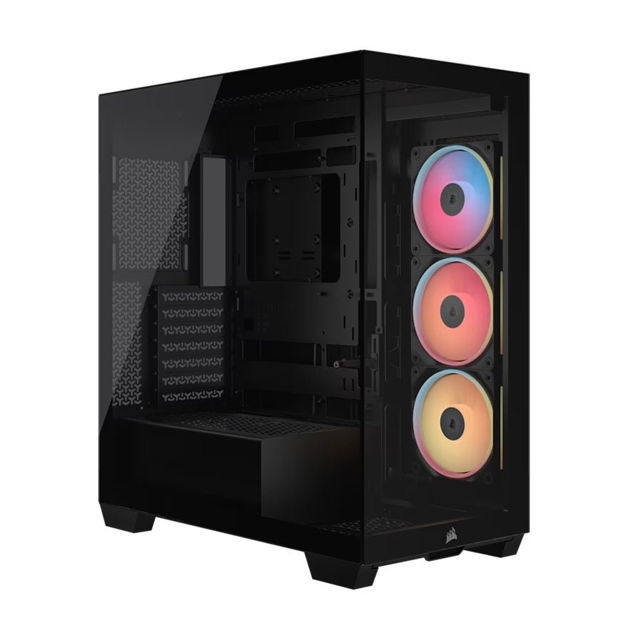 Corsair 3500X LX-R RGB iCUE LINK Mid-Tower PC Case - Black, E-ATX, Side 360mm Rad, Glass Panels, USB-C, RS ARGB Fans, 425mm GPU, iCUE LINK Ready - Soundz Store AUSTRALIA