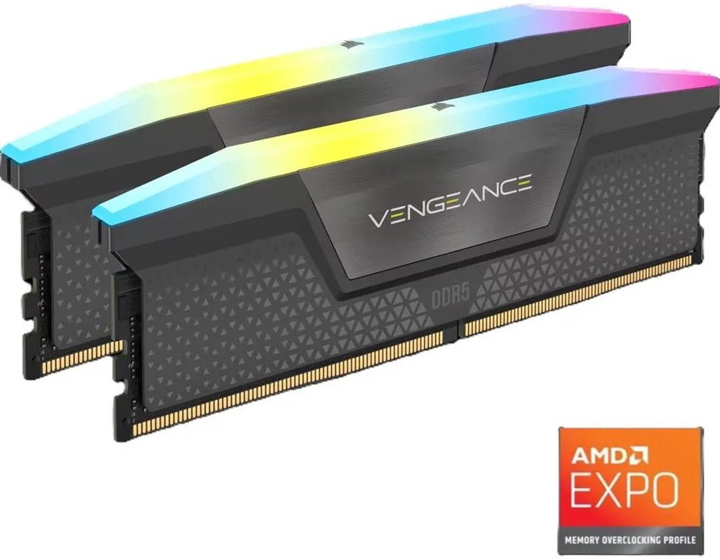 Corsair Vengeance RGB DDR5 16GB (2 x 8GB) DDR5 5200 CL40-40-40-77 1.25V Intel XMP & AMD EXPO - GREY, 288-pin DIMM, RGB, iCUE - Soundz Store AUSTRALIA