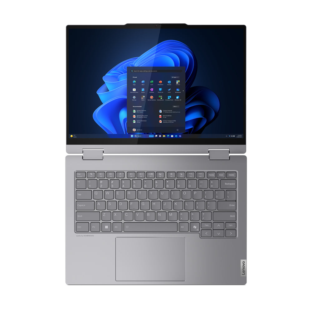 Lenovo ThinkBook 14 2-in-1 G4 IML Intel Core Ultra 5 125U Hybrid (2-in-1) 35.6 cm (14") Touchscreen WUXGA 16 GB DDR5-SDRAM 512 GB SSD Wi-Fi 6E (802.11ax) Windows 11 Pro English Grey