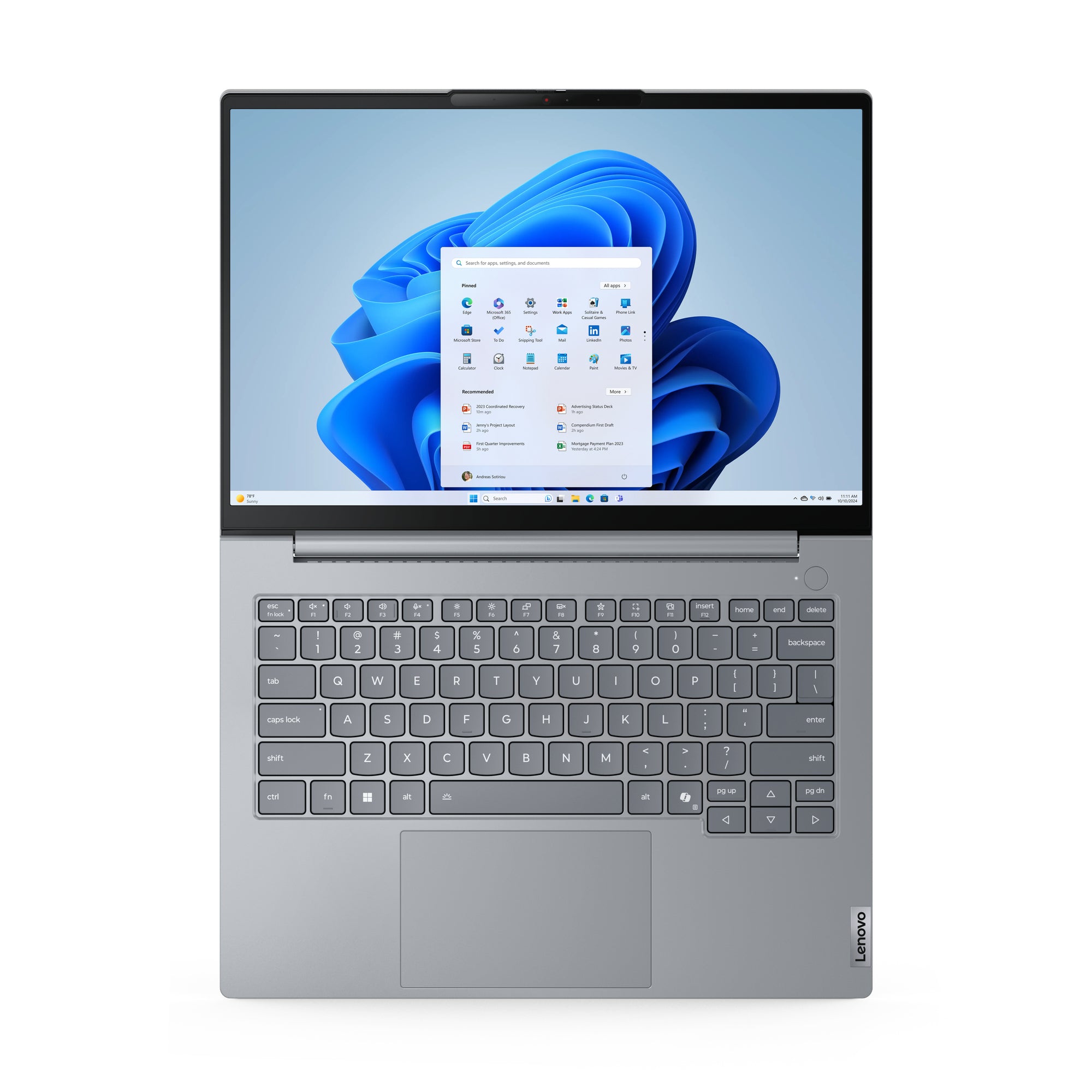 Lenovo ThinkBook 14 G8 IRL Intel Core 5 210H Laptop 35.6 cm (14") WUXGA 16 GB DDR5-SDRAM 512 GB SSD Wi-Fi 6E (802.11ax) Windows 11 Pro English Grey