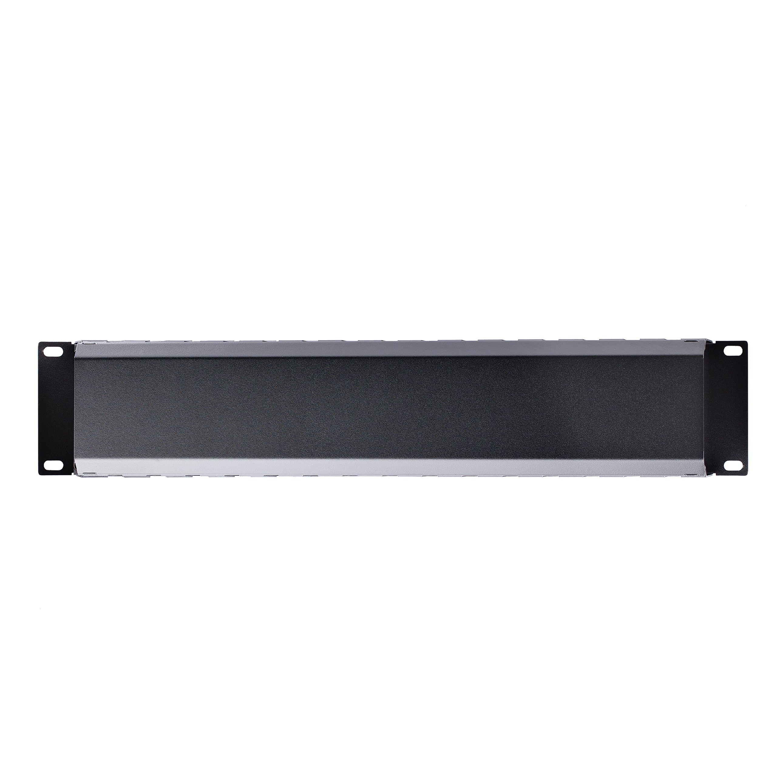 StarTech.com Horizontal 2U Server Rack Cable Management Finger Duct w/ Cover - 19" Network Rack Wire Duct Raceway Panel - Slotted Wire Duct