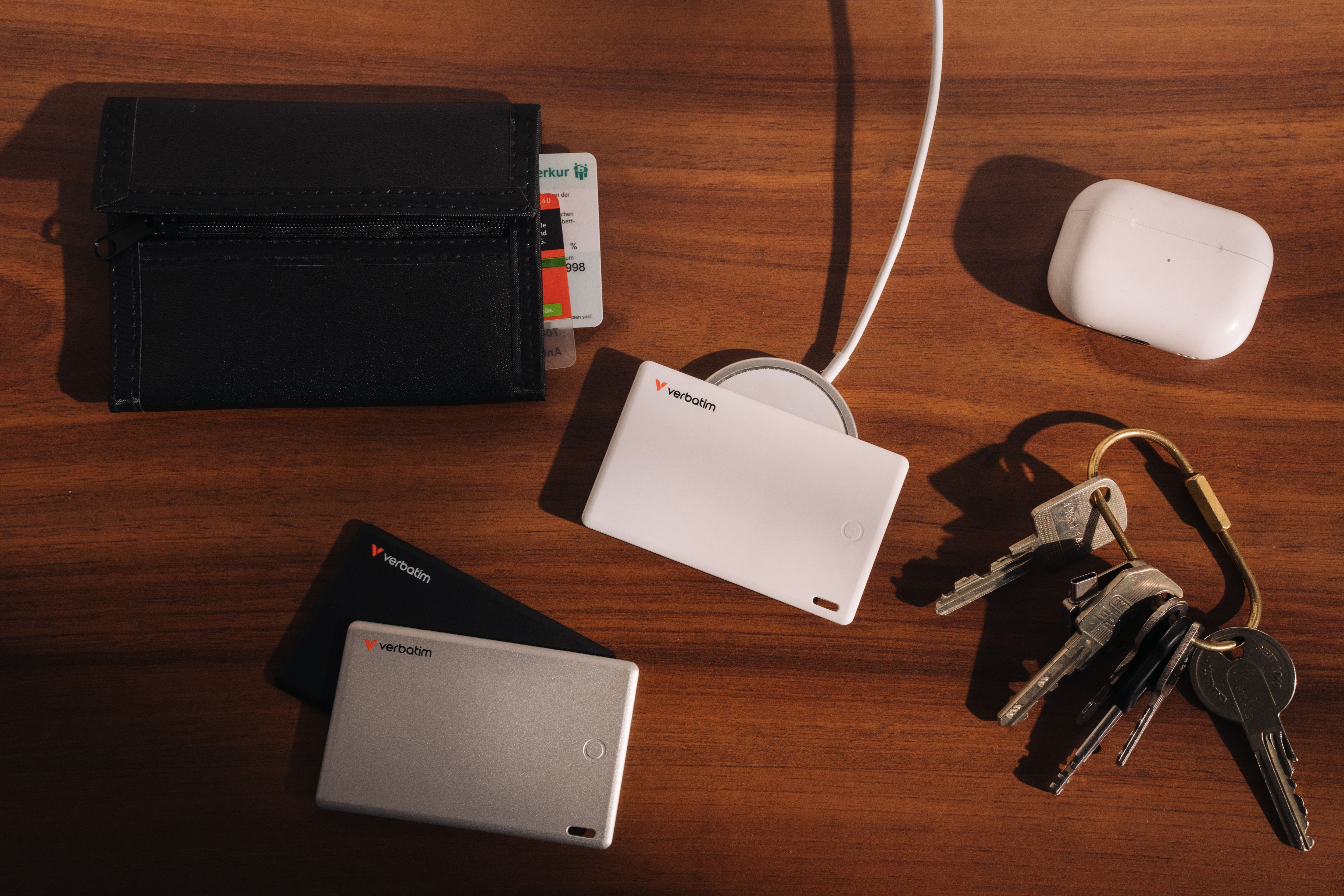 Verbatim My Finder Card Bluetooth Tracker 2 Pack - Black/Silver