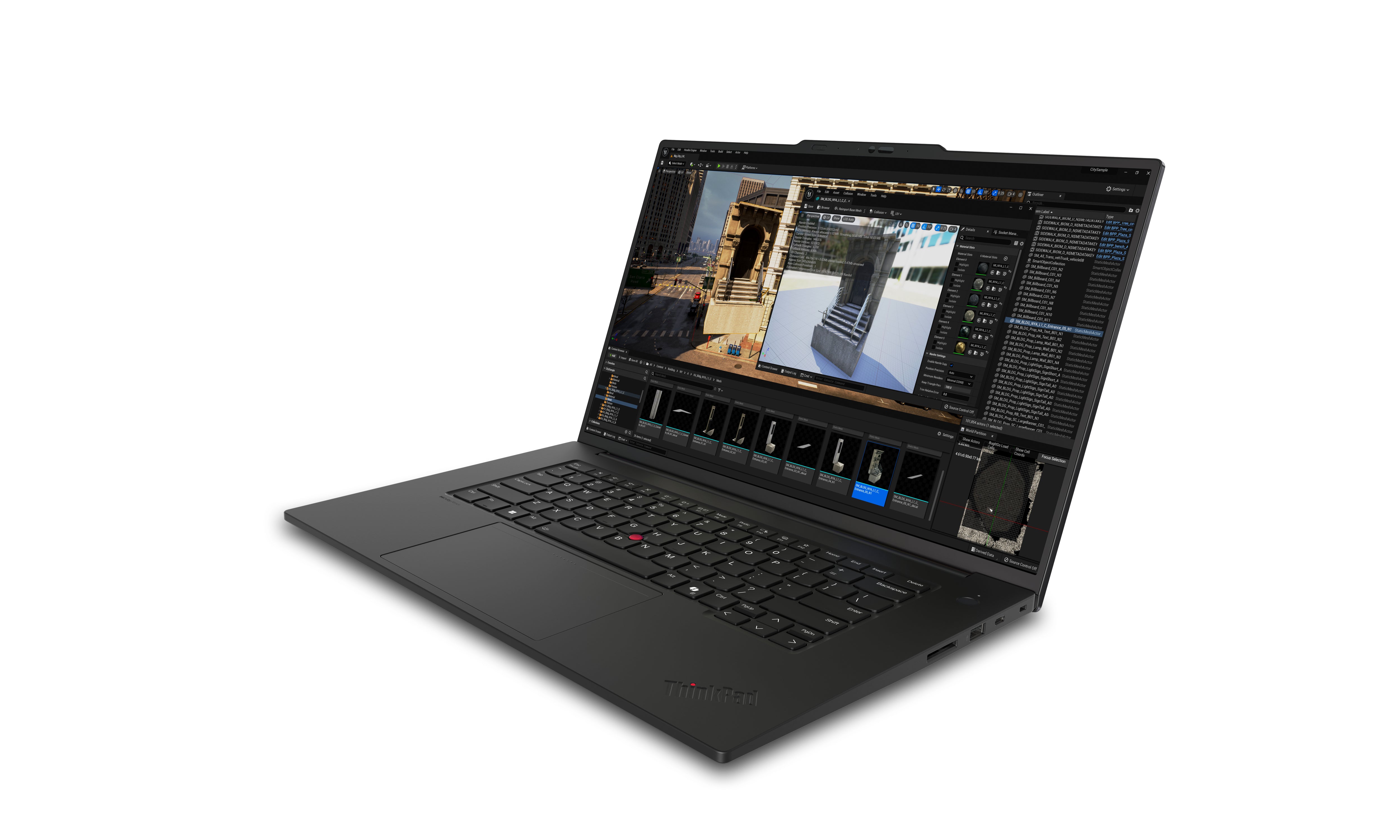 Lenovo ThinkPad P1 Gen 7 Intel Core Ultra 7 165H Mobile workstation 40.6 cm (16") WUXGA 64 GB LPDDR5x-SDRAM 2 TB SSD NVIDIA GeForce RTX 4070 Wi-Fi 7 (802.11be) Windows 11 Pro English Black
