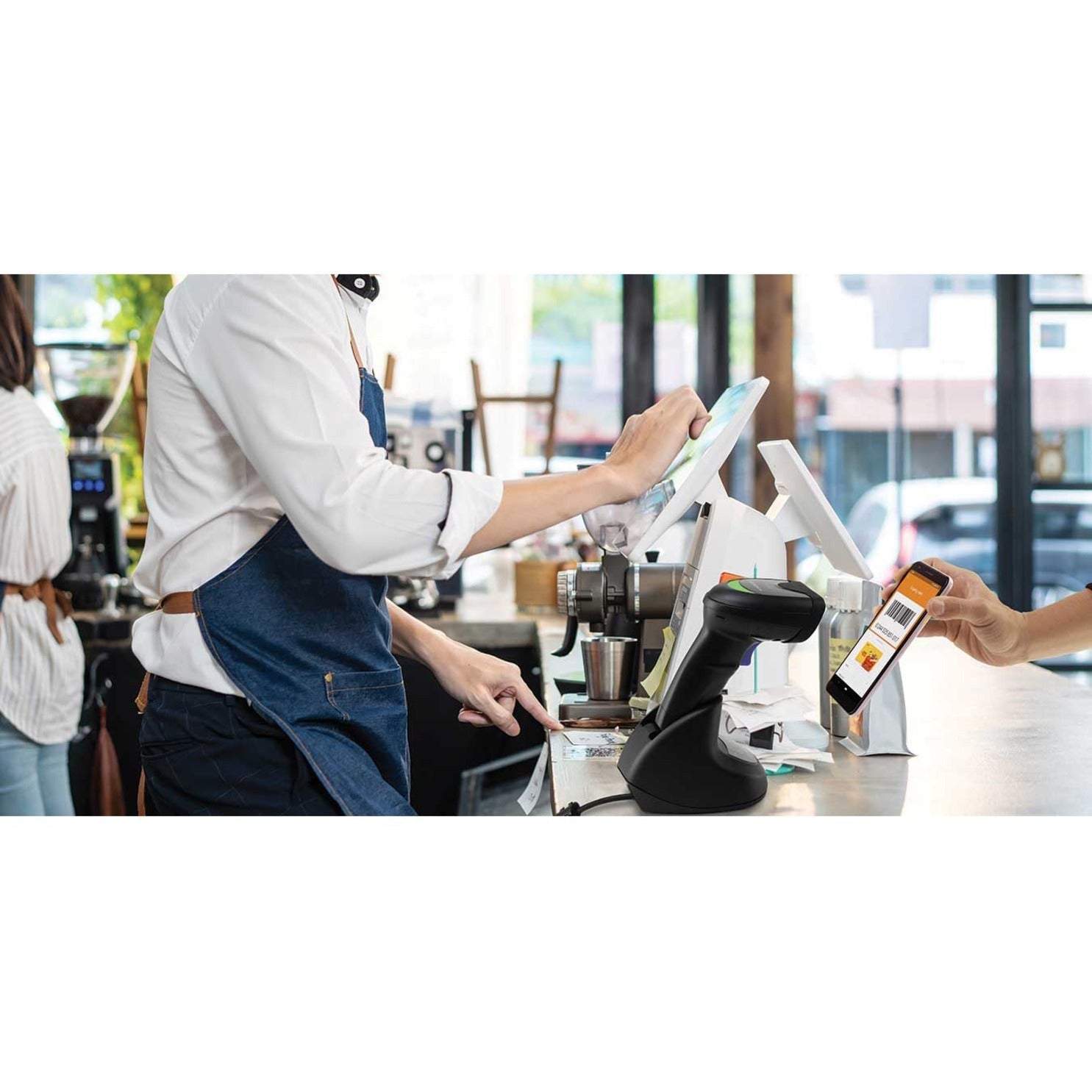 Datalogic QuickScan QW2520 Rugged Retail, Commercial Service, Hospitality, Government Handheld Barcode Scanner Kit - Cable Connectivity - Black - USB Cable Included - Soundz Store AUSTRALIA