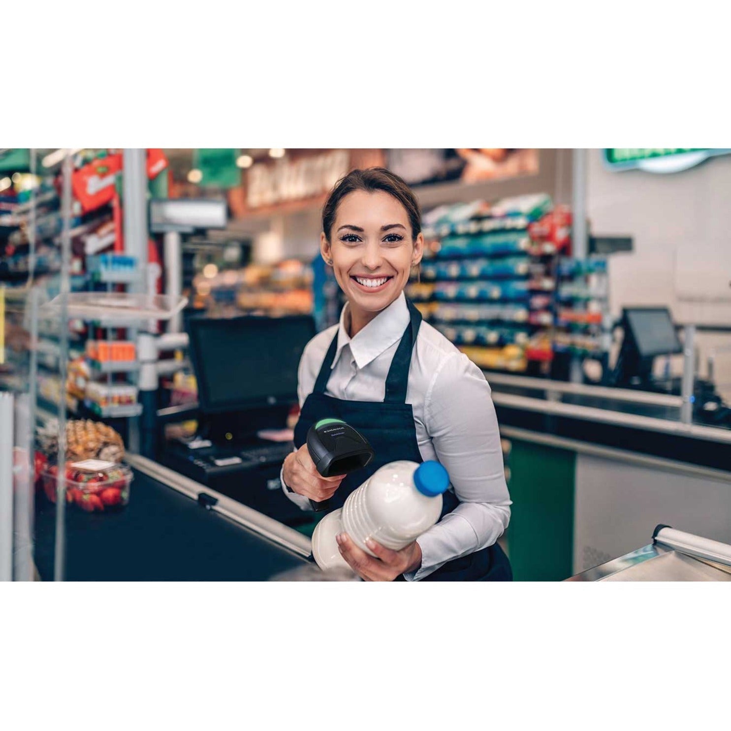 Datalogic QuickScan QW2520 Rugged Retail, Commercial Service, Hospitality, Government Handheld Barcode Scanner Kit - Cable Connectivity - Black - USB Cable Included - Soundz Store AUSTRALIA