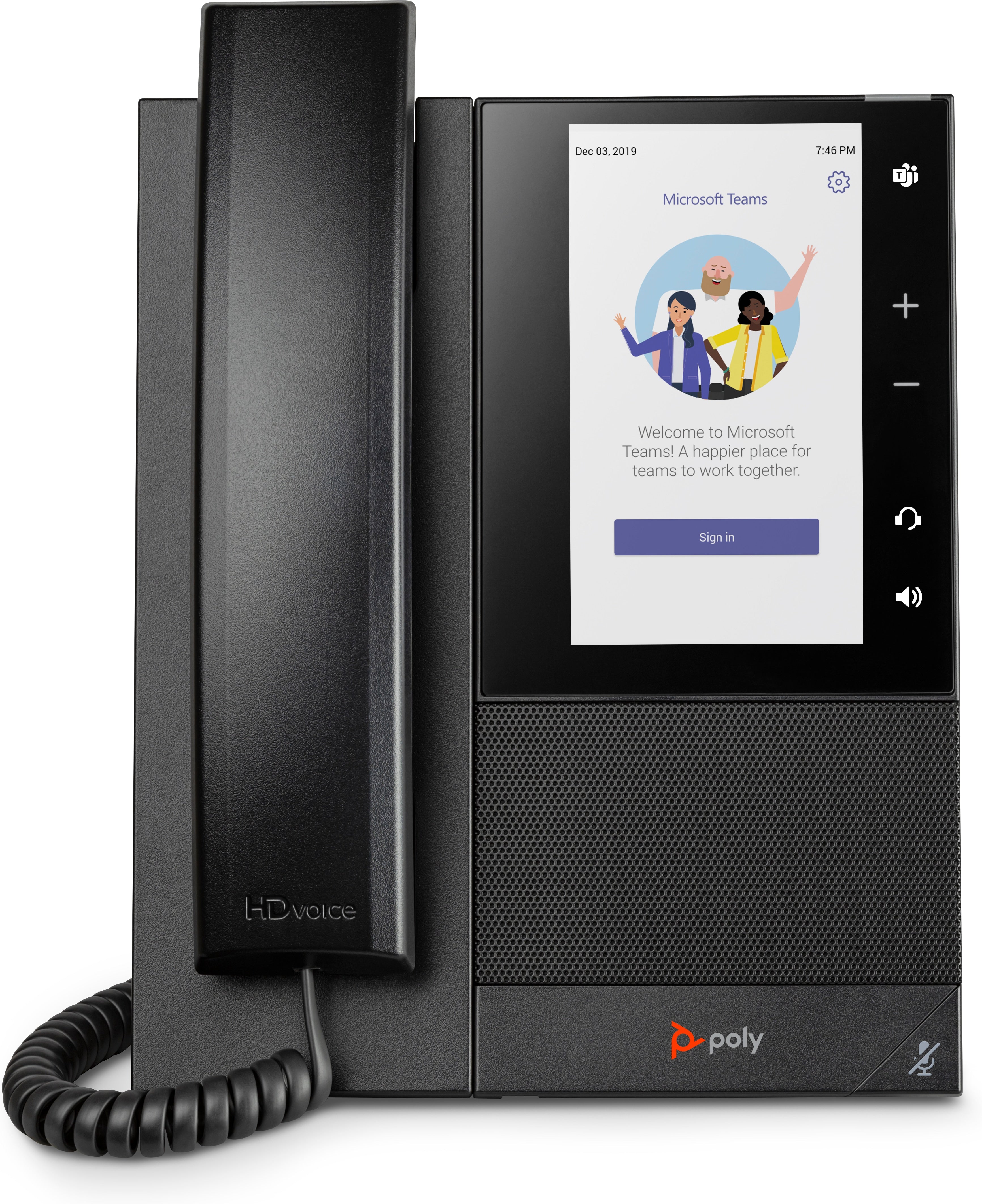 Poly CCX 500 Business Media Phone for Microsoft Teams and PoE-enabled