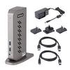 StarTech.com USB-C USB-A Dock - Hybrid Universal USB 3.0 Docking Station for USB-C or USB-A Laptop - Dual Monitor 4K 60Hz HDMI/DisplayPort - 6x USB-A, GbE - USB 3.1/3.2 Gen 1 - Windows/Mac