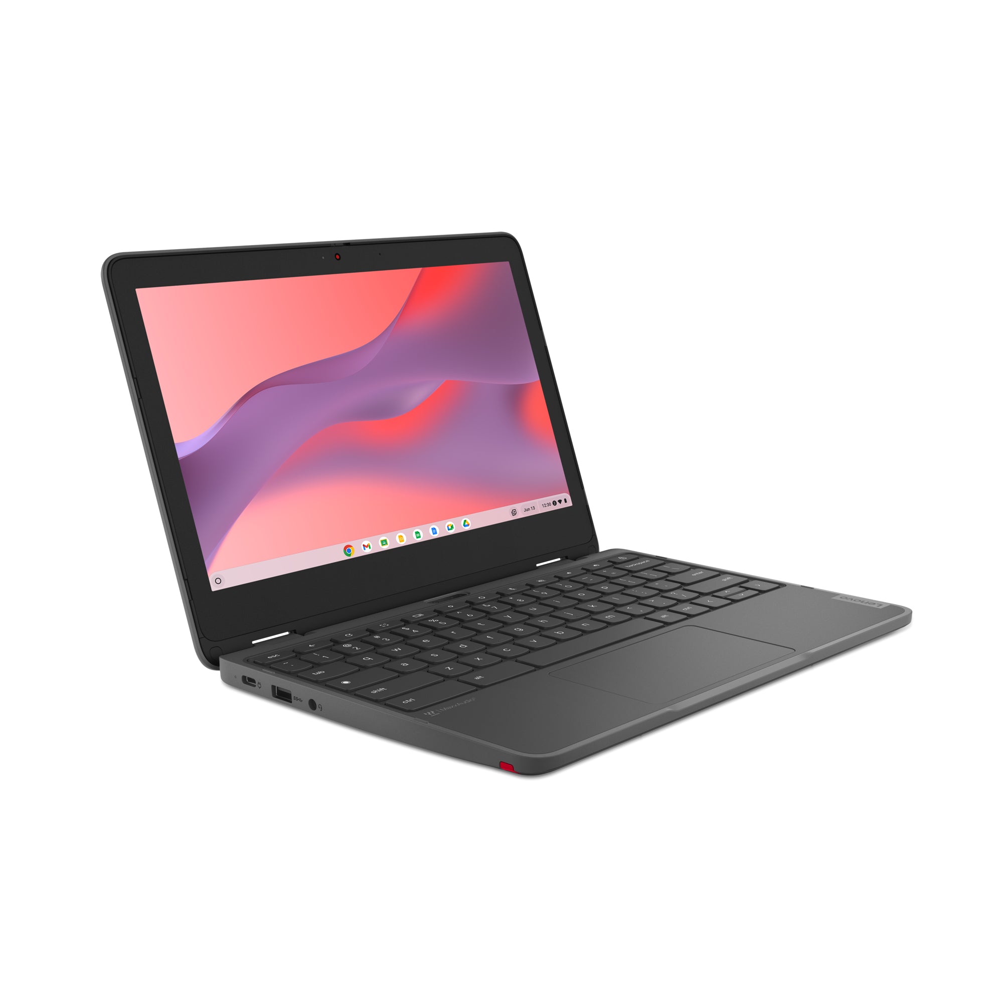 Lenovo 300e Yoga Chromebook Gen 4 520 Hybrid (2-in-1) 29.5 cm (11.6") Touchscreen HD 8 GB LPDDR4x-SDRAM 64 GB eMMC Wi-Fi 6 (802.11ax) ChromeOS English Grey