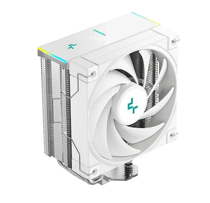 DeepCool AK400 DIGITAL SE WH CPU Cooler, Status Display, ARGB LED Strips, 4x Heat Pipe Intel LGA1851/1700/1200/1151/1150/1155 /AM5/AM4 - Soundz Store AUSTRALIA
