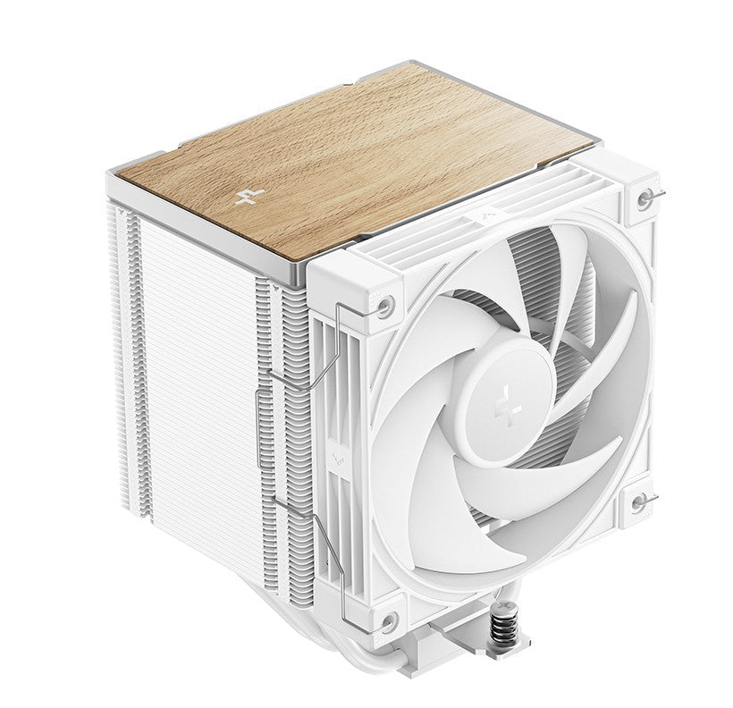 DeepCool AK500 G2 WH Wood Grain Top Cover CPU Cooler, 5 Heat Pipes, 4-pin PWM, Intel LGA1851/1700/1200/115x, AMD AM5/AM4 - Soundz Store AUSTRALIA
