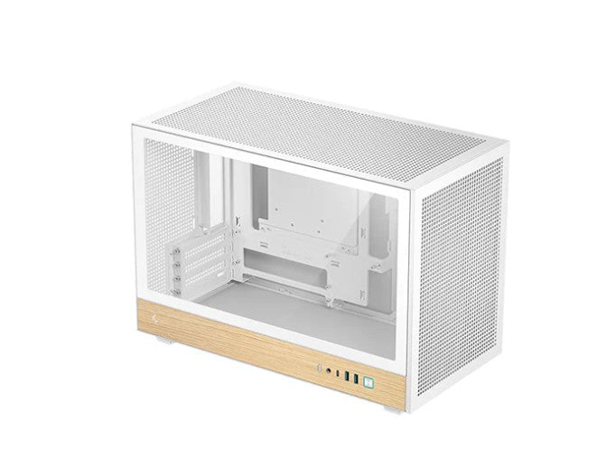 DeepCool CH260 Wood White High Airflow Compact Micro-ATX Wood Grain Case.USB3.0×2、Gen2 Type-C x1、Audio/Mic×1 - Soundz Store AUSTRALIA