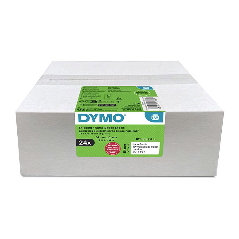 Dymo 2223588 - LW Ship Lbl 54x101mm Pk24 - Soundz Store AUSTRALIA