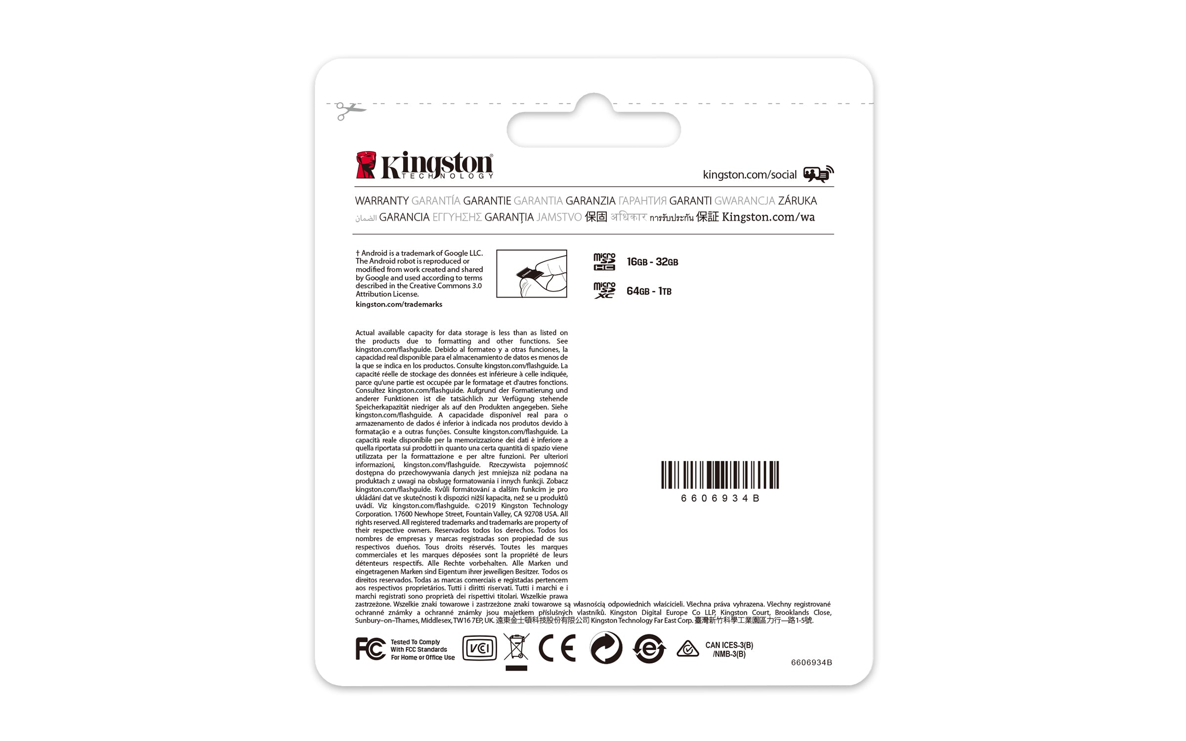 Kingston Technology Canvas Select 128GB micSDXC Plus 100R A1 C10 Card + ADP