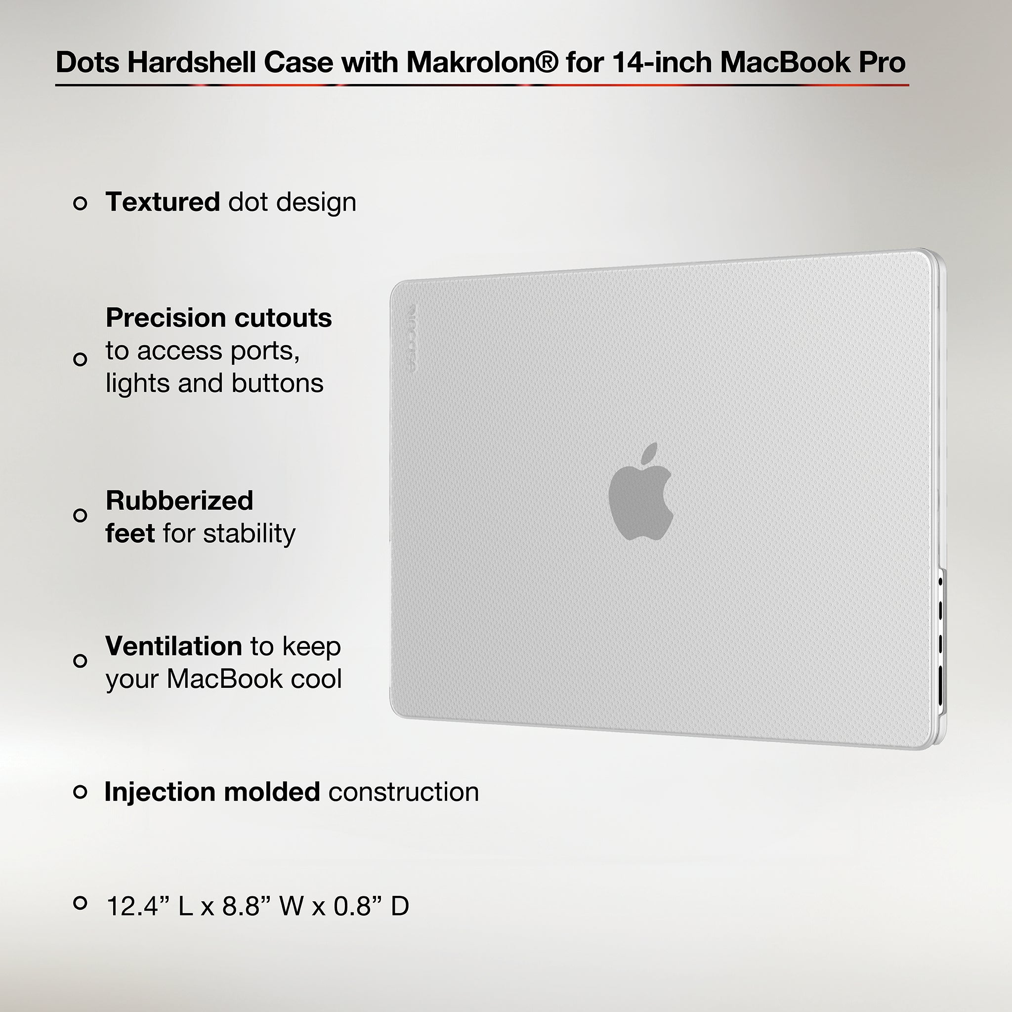 Incase Dots Hardshell Case with Makrolon® for 14-inch MacBook Pro (M1-M4, 2021-2024)