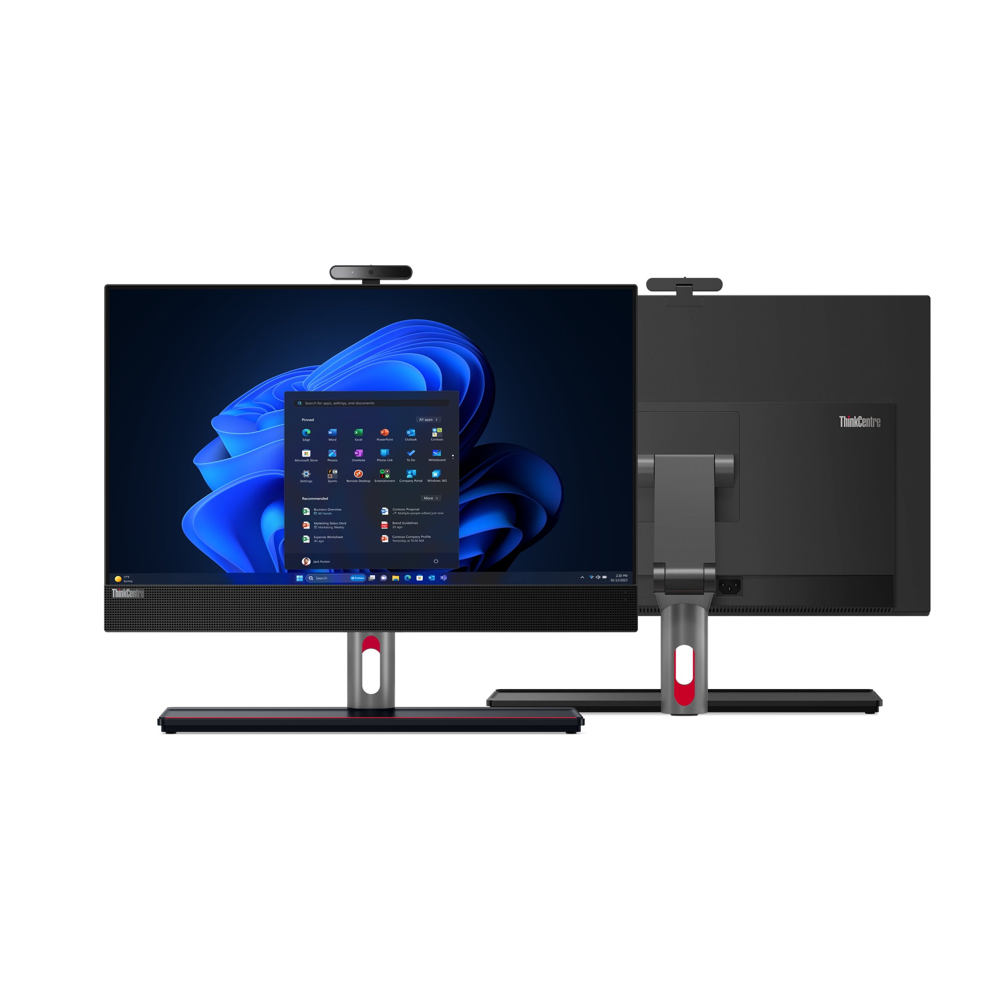 Lenovo ThinkCentre M90a Gen 5 Intel® Core™ i5 i5-14500 60.5 cm (23.8") 1920 x 1080 pixels All-in-One PC 16 GB DDR5-SDRAM 512 GB SSD Windows 11 Pro Wi-Fi 6 (802.11ax) Black