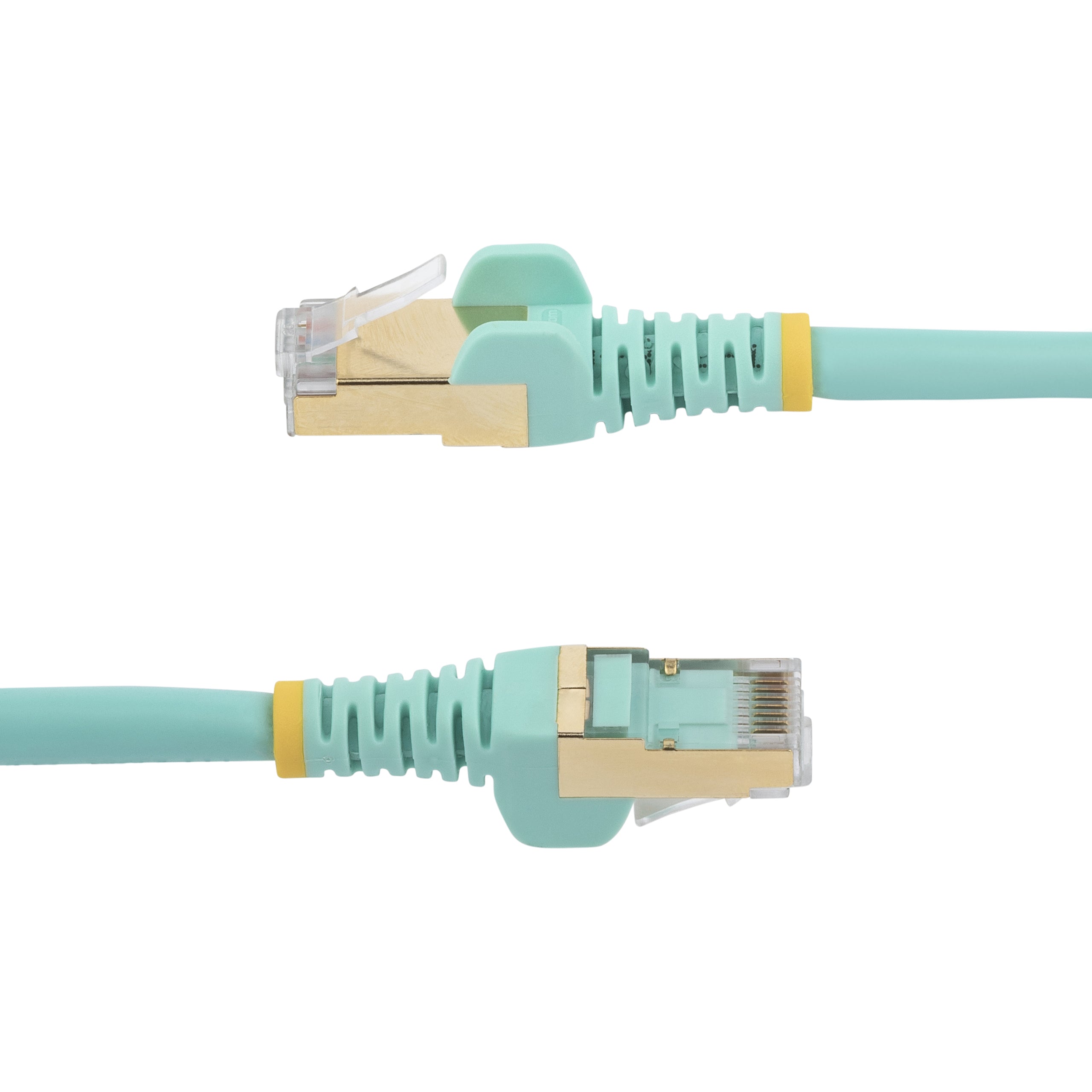 StarTech.com 7.5 m CAT6a Patch Cable - Shielded (STP) - 100% Copper Wire - Snagless Connector - Aqua