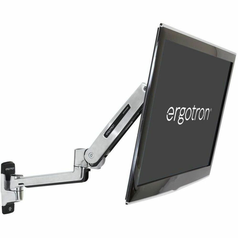 Ergotron Mounting Arm for Display Screen, Digital Signage Display, LCD Display, TV - Polished Aluminum - Soundz Store AUSTRALIA