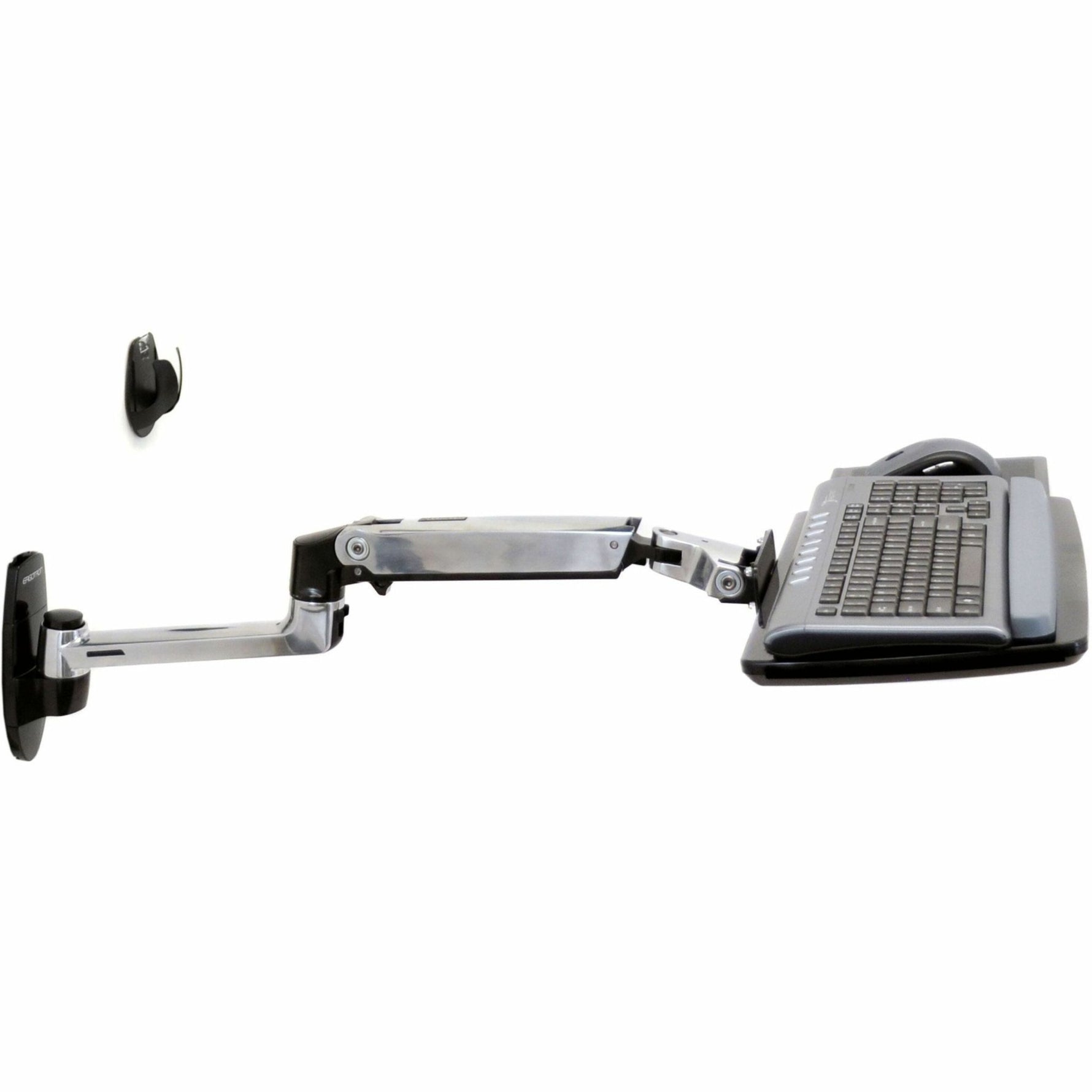 Ergotron Mounting Arm for Keyboard, Mouse, LCD Display - Polished Aluminum - Soundz Store AUSTRALIA
