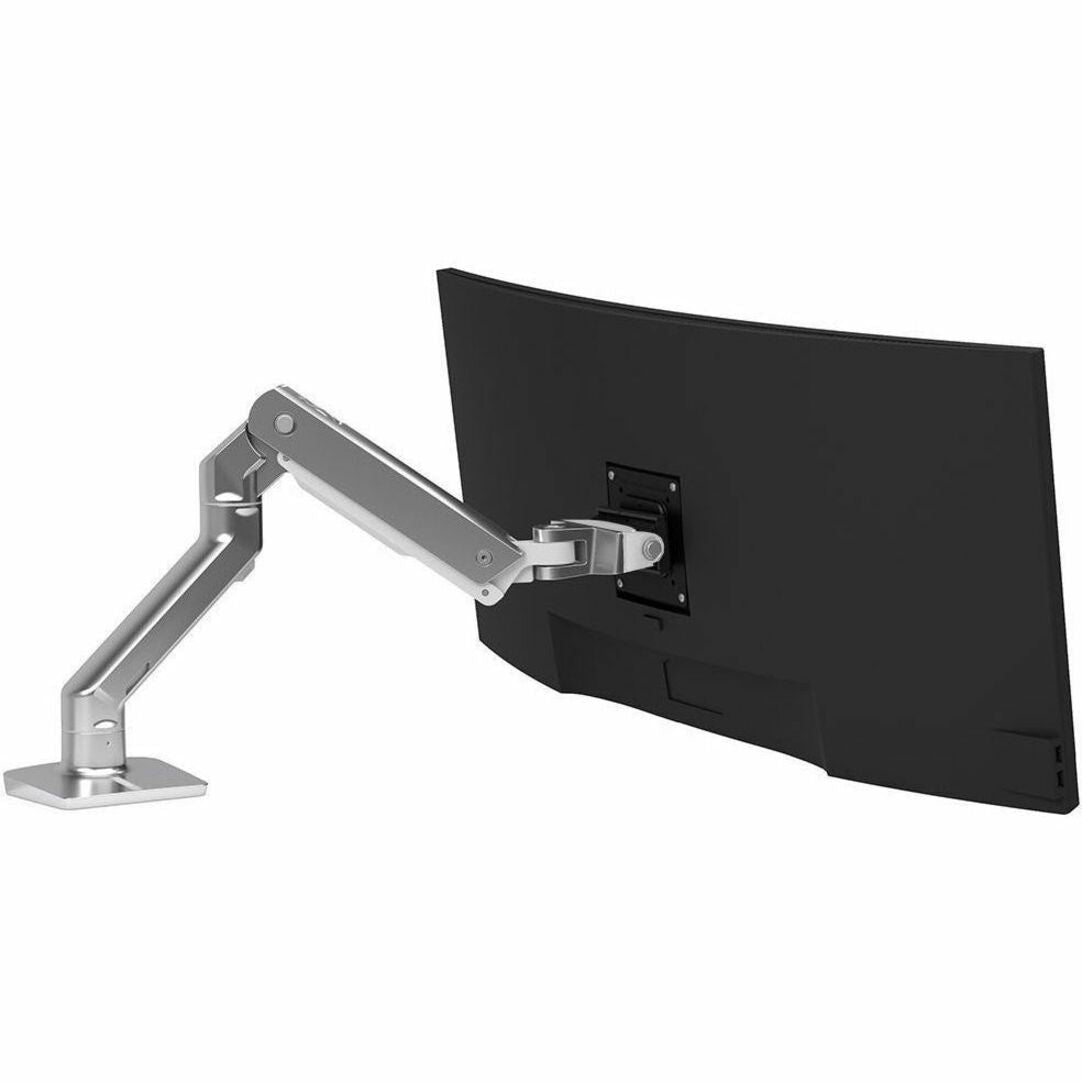 Ergotron Mounting Arm for Monitor, Display Screen, Curved Screen Display - Polished Aluminum - Landscape/Portrait - Soundz Store AUSTRALIA