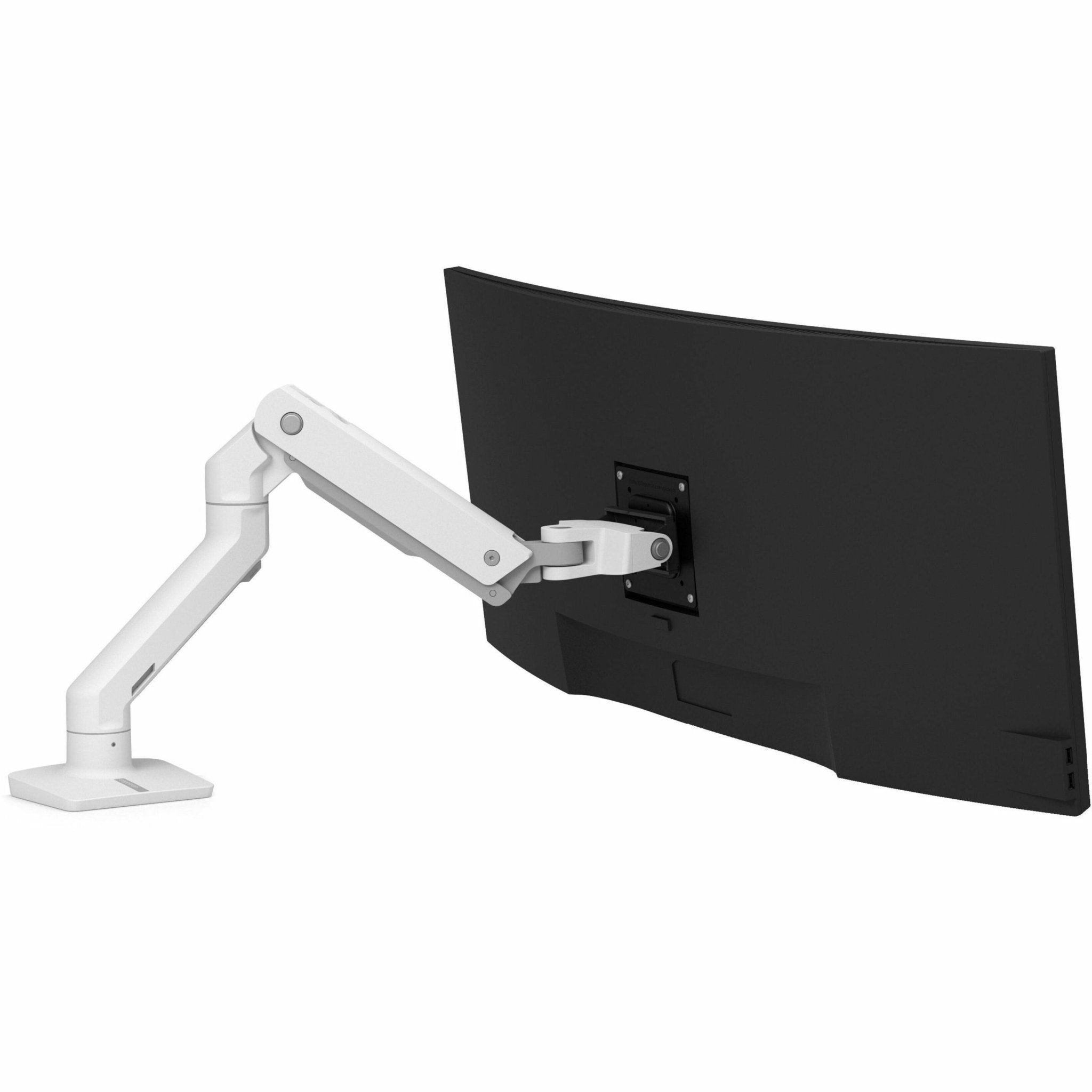 Ergotron Mounting Arm for Monitor, Display Screen, Curved Screen Display - White - Landscape/Portrait - Soundz Store AUSTRALIA