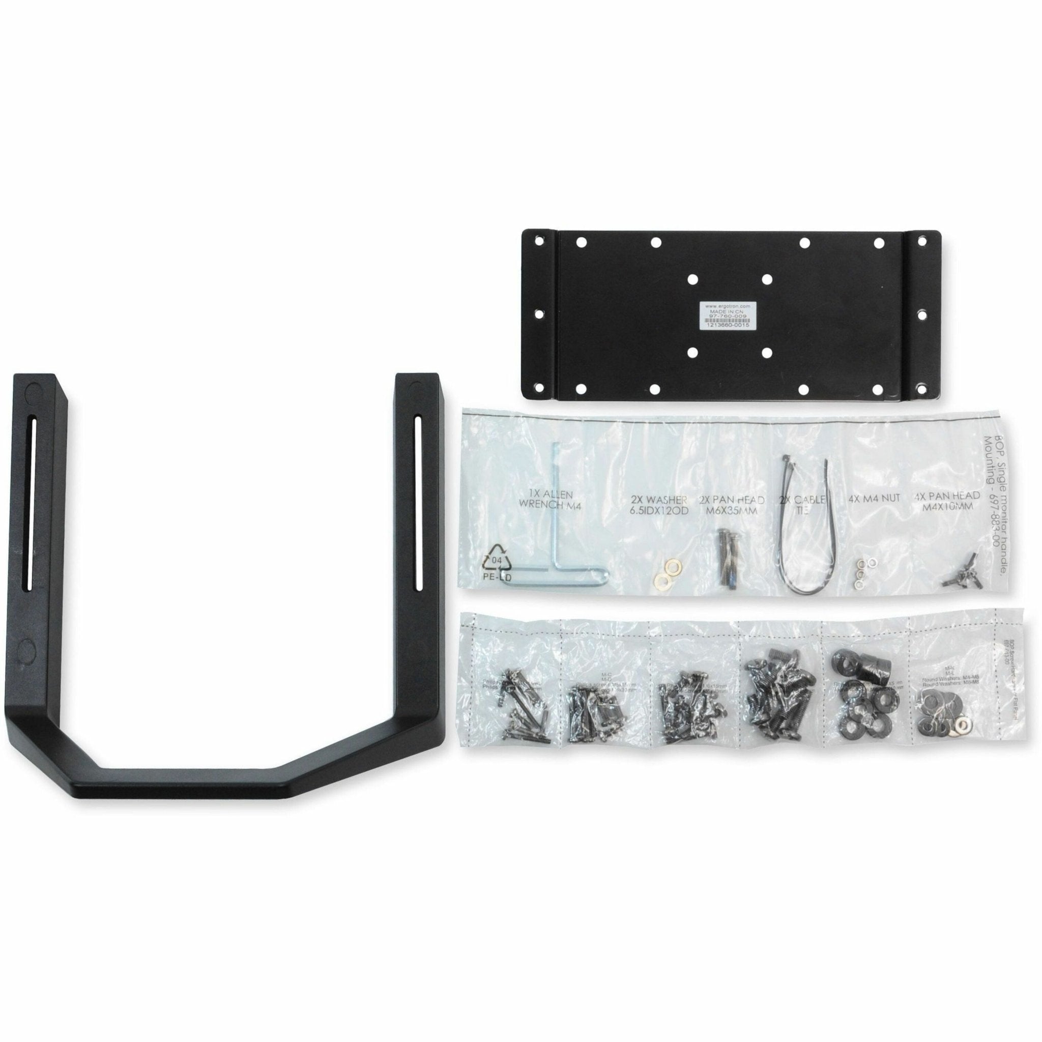 Ergotron Mounting Plate for Monitor Mount, Display, Wall Mount, Mounting Arm - Black - Soundz Store AUSTRALIA