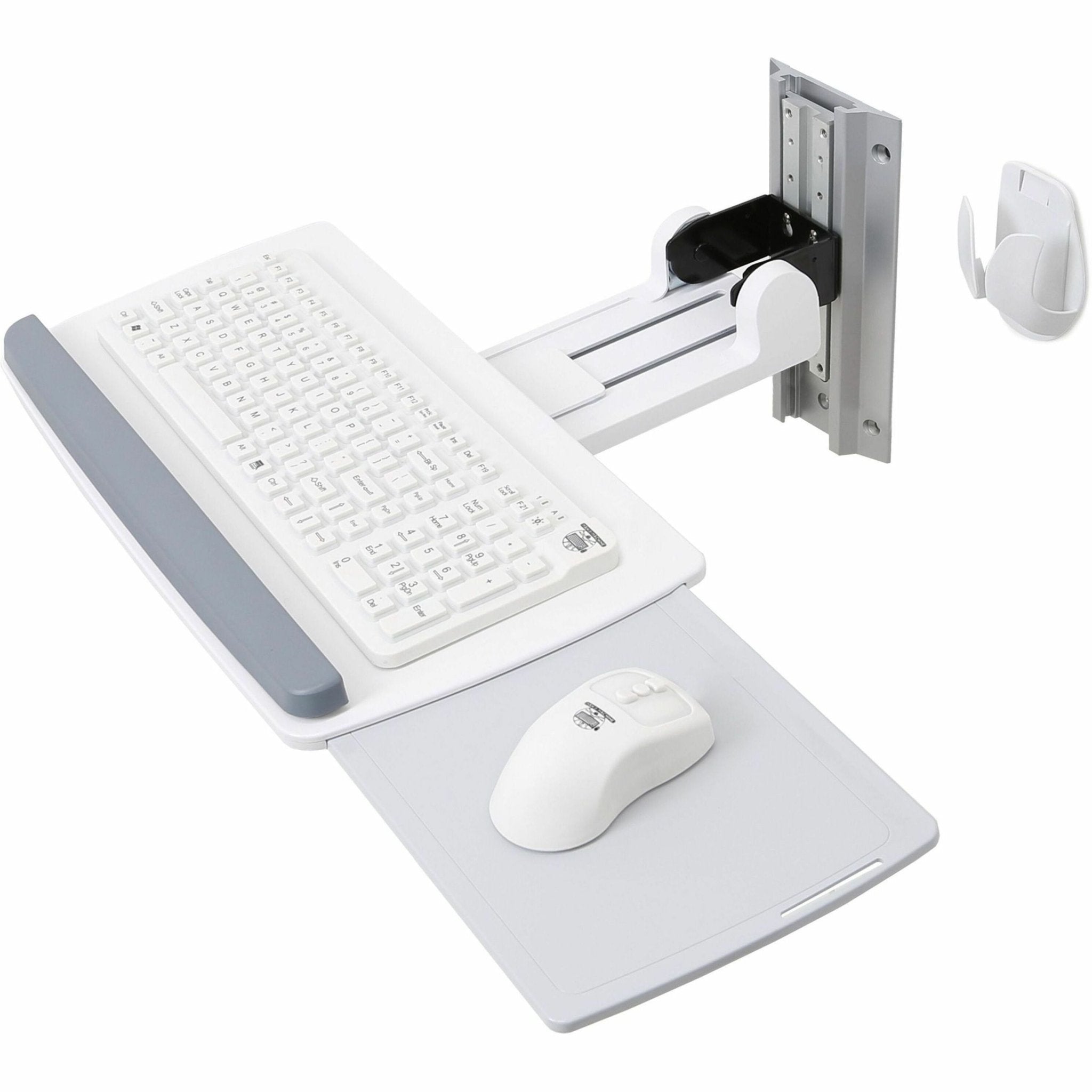 Ergotron Neo-Flex Wall Mount for Keyboard - White - Soundz Store AUSTRALIA