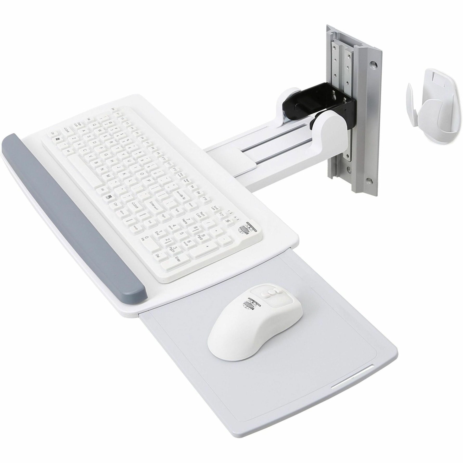 Ergotron Neo-Flex Wall Mount for Keyboard - White - Soundz Store AUSTRALIA