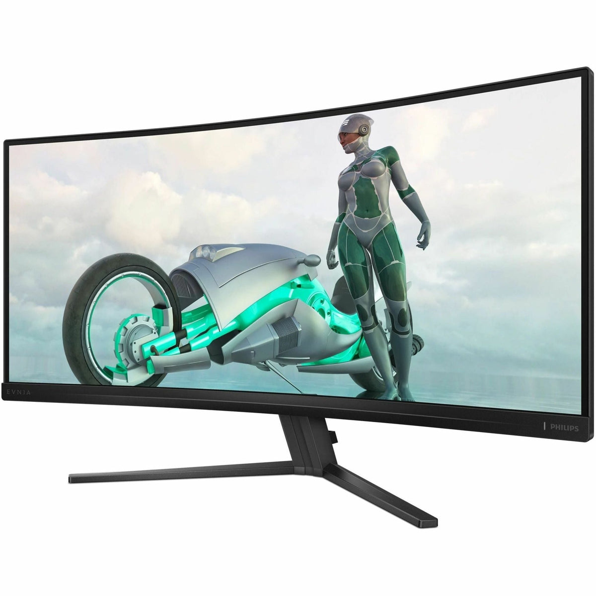 Evnia 34M2C3500L 34' Class WQHD Curved Screen Gaming LED Monitor - 21:9 - Textured Charcoal - Soundz Store AUSTRALIA