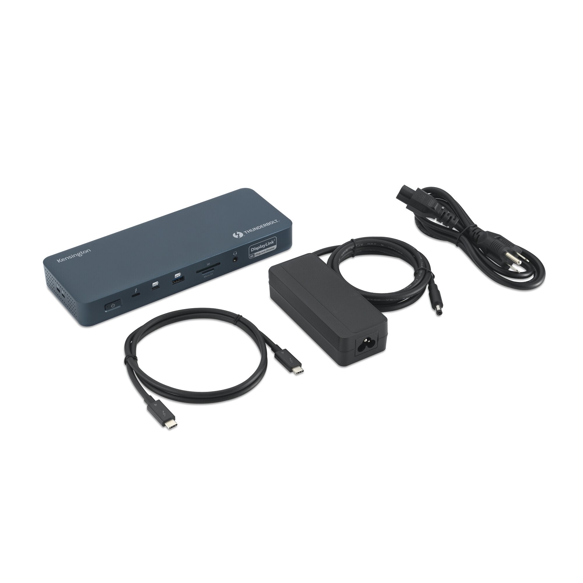 Kensington EQ Thunderbolt 4 Quad 4K 40Gbps Dock with DisplayLink Technology Ã¢â‚¬â€œ Midnight Blue