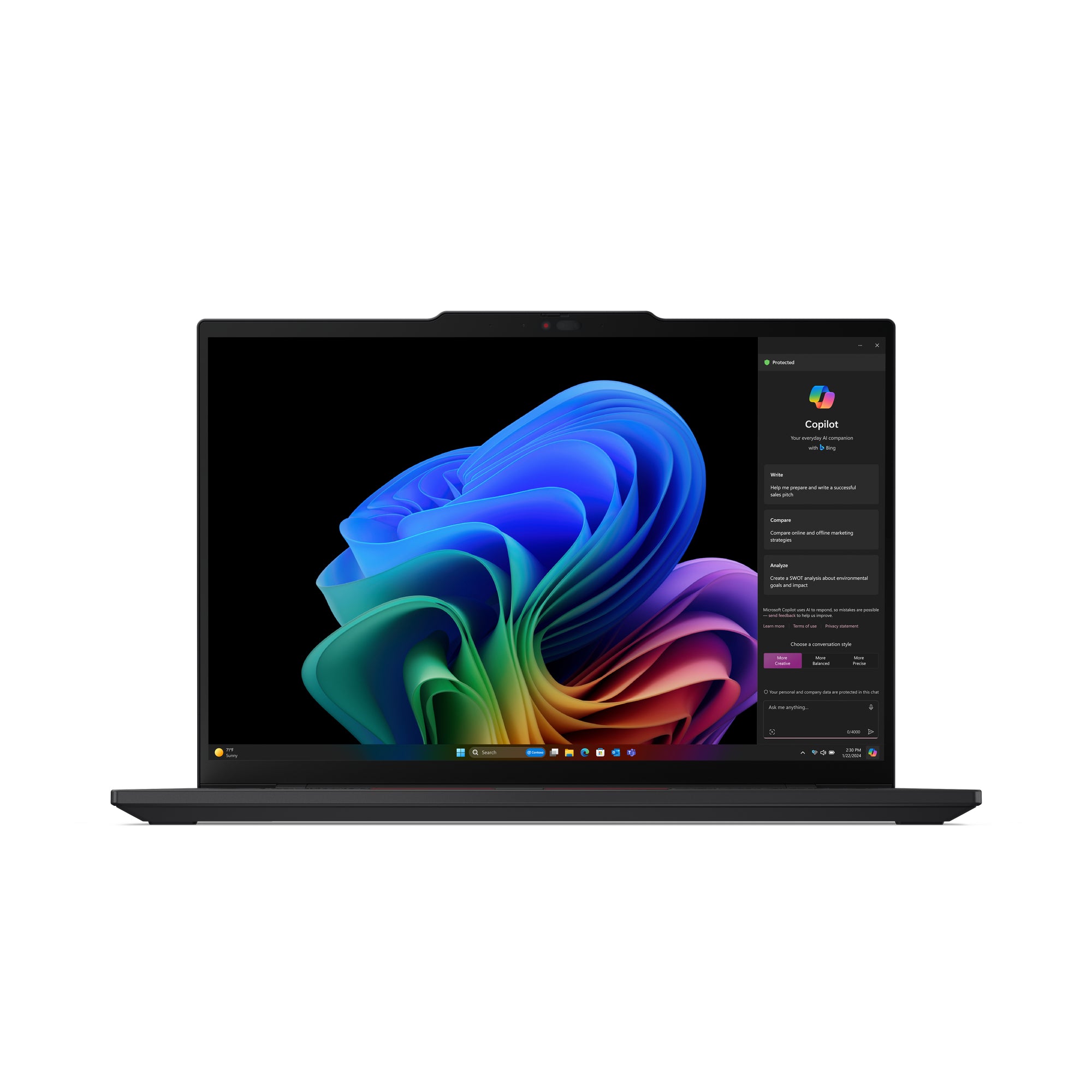 Lenovo ThinkPad T14s Gen 6 (Snapdragon) Copilot+ PC Qualcomm Snapdragon X1P-42-100 Laptop 35.6 cm (14") Touchscreen WUXGA 16 GB LPDDR5x-SDRAM 512 GB SSD Wi-Fi 7 (802.11be) Windows 11 Pro English Black