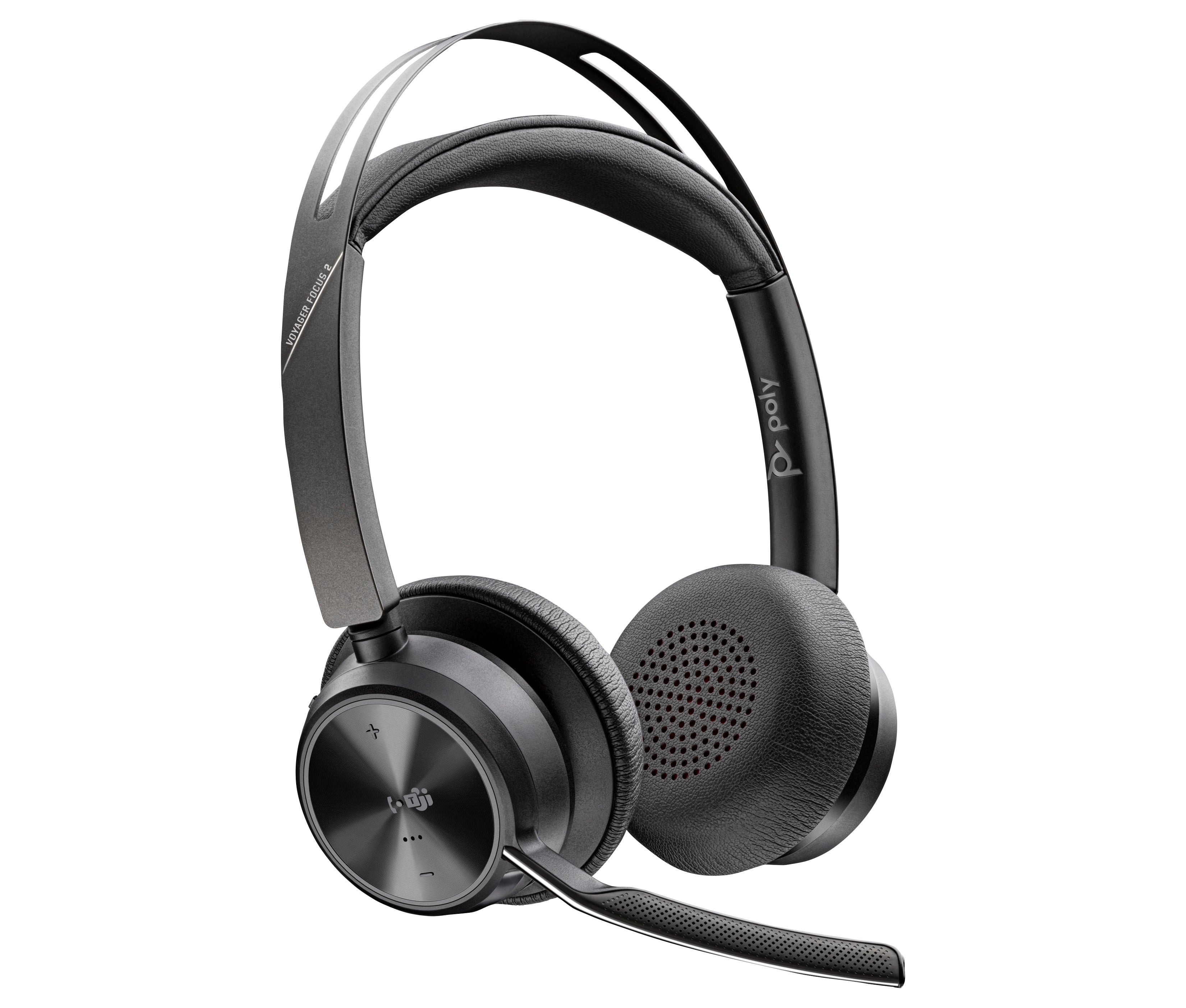 Poly Voyager Focus 2 Microsoft Teams Certified USB-C-C Headset +USB-C/A Adapter +Charging Stand