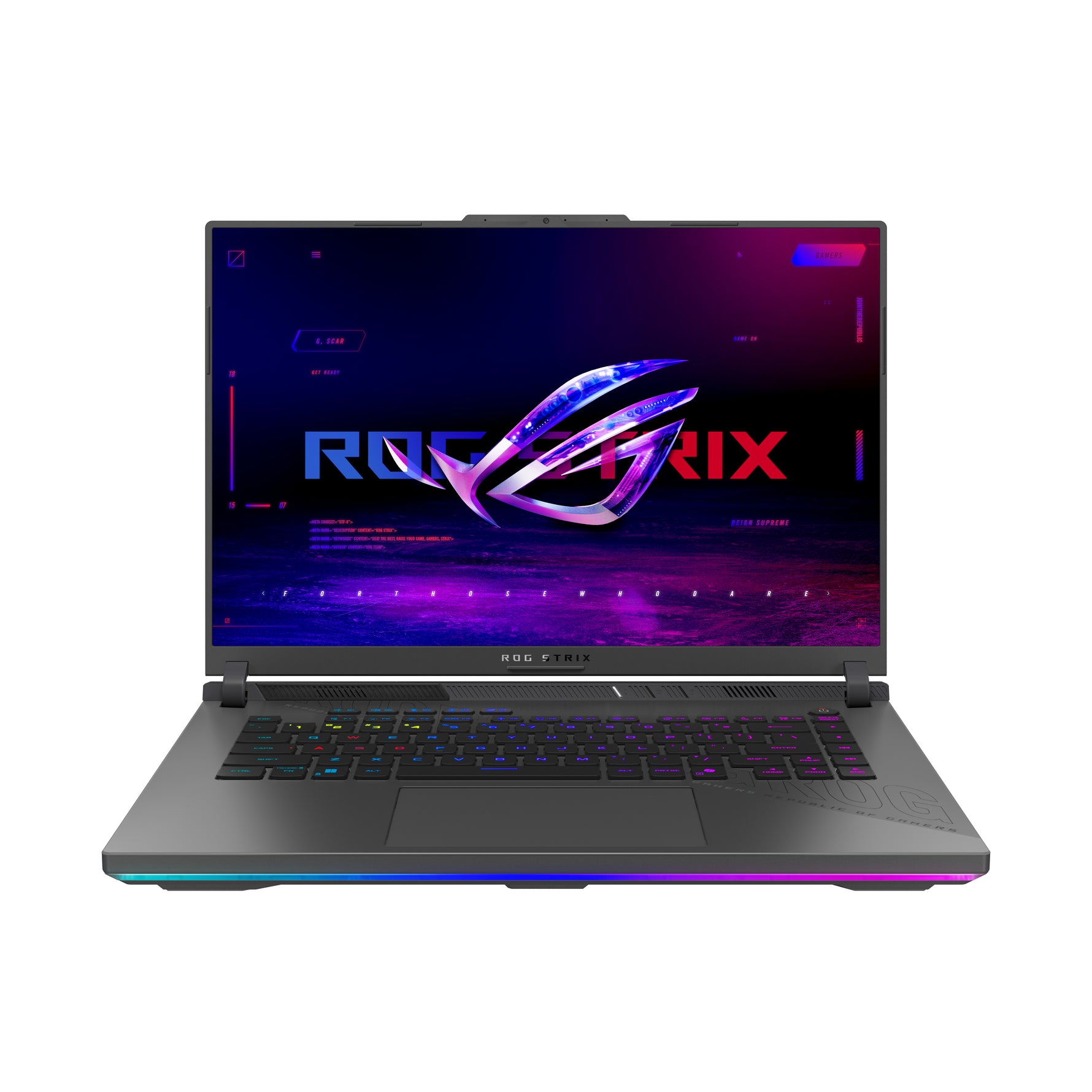 ASUS ROG Strix G16 G614PM-RV065W laptop AMD Ryzen™ 9 8940HX 40.6 cm (16") WUXGA 16 GB DDR5-SDRAM 1 TB SSD NVIDIA GeForce RTX 5060 Wi-Fi 6E (802.11ax) Windows 11 Home Black, Grey