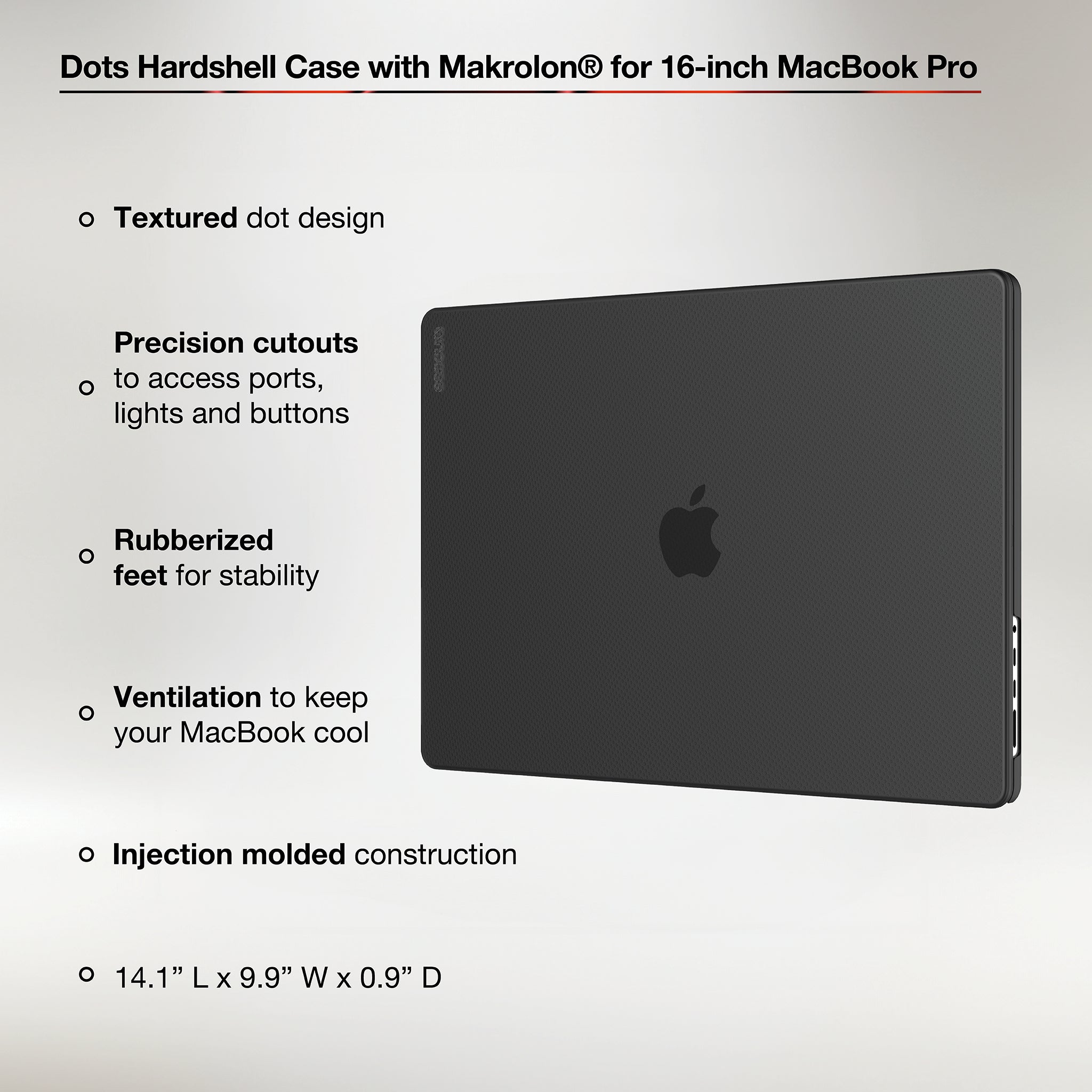 Incase Dots Hardshell Case with Makrolon® for 16-inch MacBook Pro (M1-M4, 2021-2024)