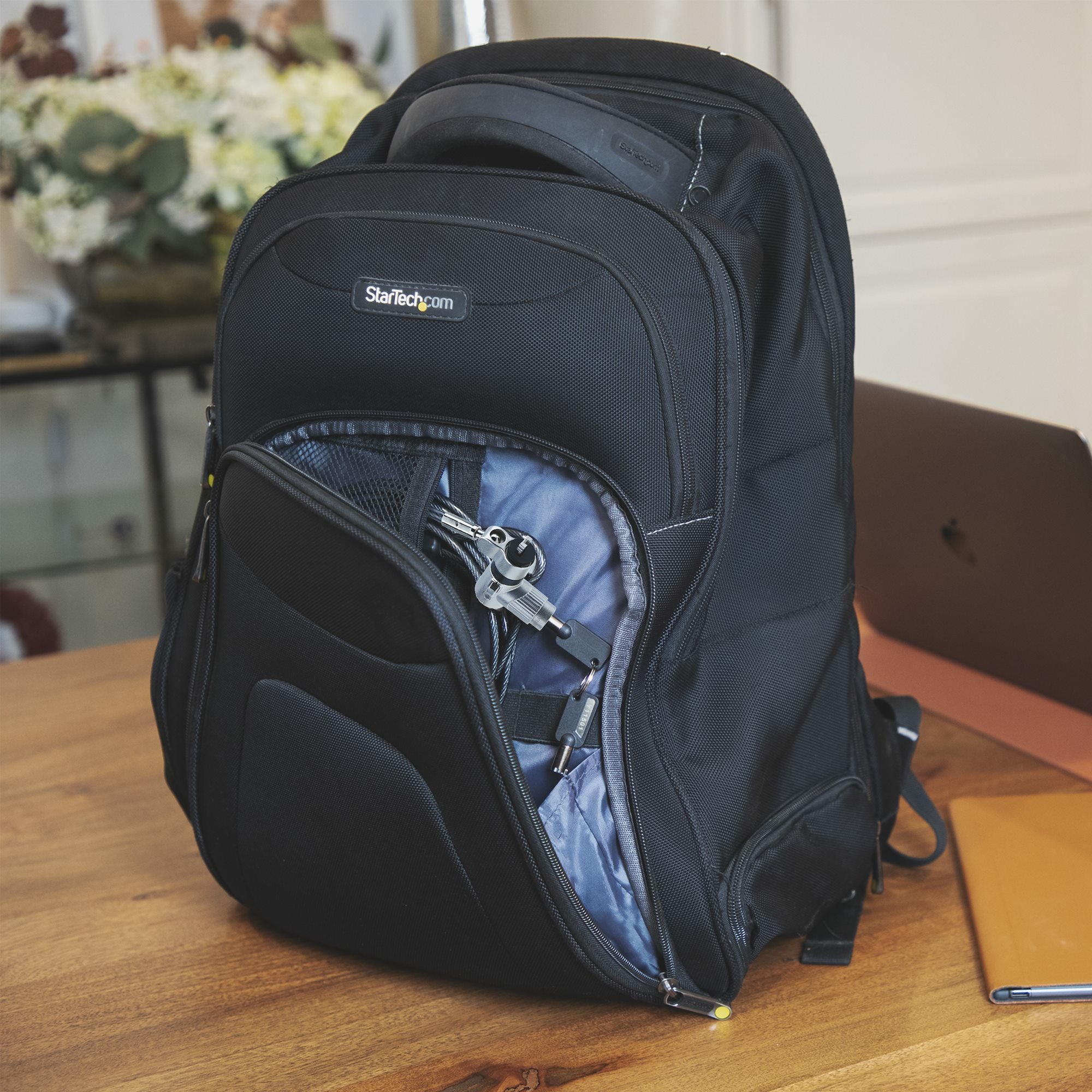 StarTech.com 25-Pack Universal Laptop Lock 6.6ft, Keyed Alike Locking Cable, Security Cable, Compatible w/Noble Wedge®/Nano/K-Slot, Anti-Theft Cut-Resistant Cable