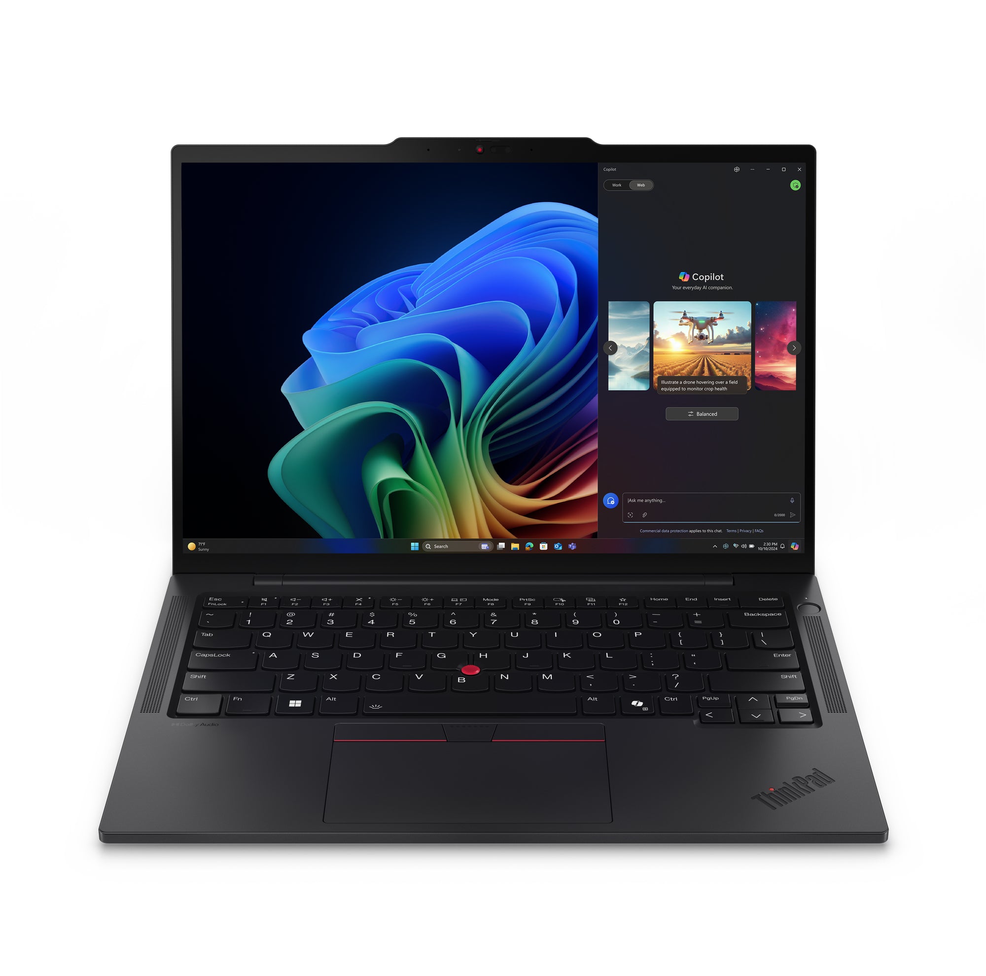 Lenovo ThinkPad T14s Gen 6 (AMD) Copilot+ PC AMD Ryzen AI 7 PRO 360 Laptop 35.6 cm (14") Touchscreen WUXGA 32 GB LPDDR5x-SDRAM 512 GB SSD Wi-Fi 7 (802.11be) Windows 11 Pro English Black