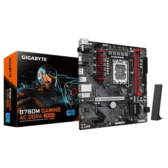 Gigabyte B760M GAMING AC DDR4 GEN5, Intel B760, LGA1700 12th–14th Gen, DDR4 64GB, PCIe 5.0 x16, Wi-Fi AC, 2.5GbE, M.2 PCIe 4.0 - Soundz Store AUSTRALIA