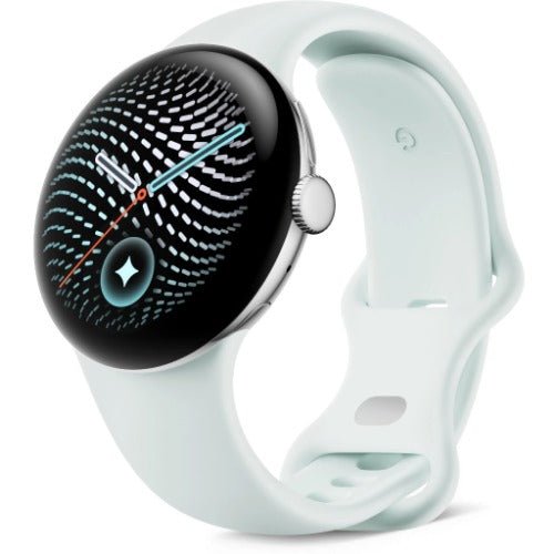 Google Pixel Watch 5 WiFi (45mm) - Polished Silver with Fog Active Band (2nd Gen)(GA10892-US) *AU STOCK*, AMOLED, 3GB/64GB, 465mAh, 2 Years Warranty - Soundz Store AUSTRALIA