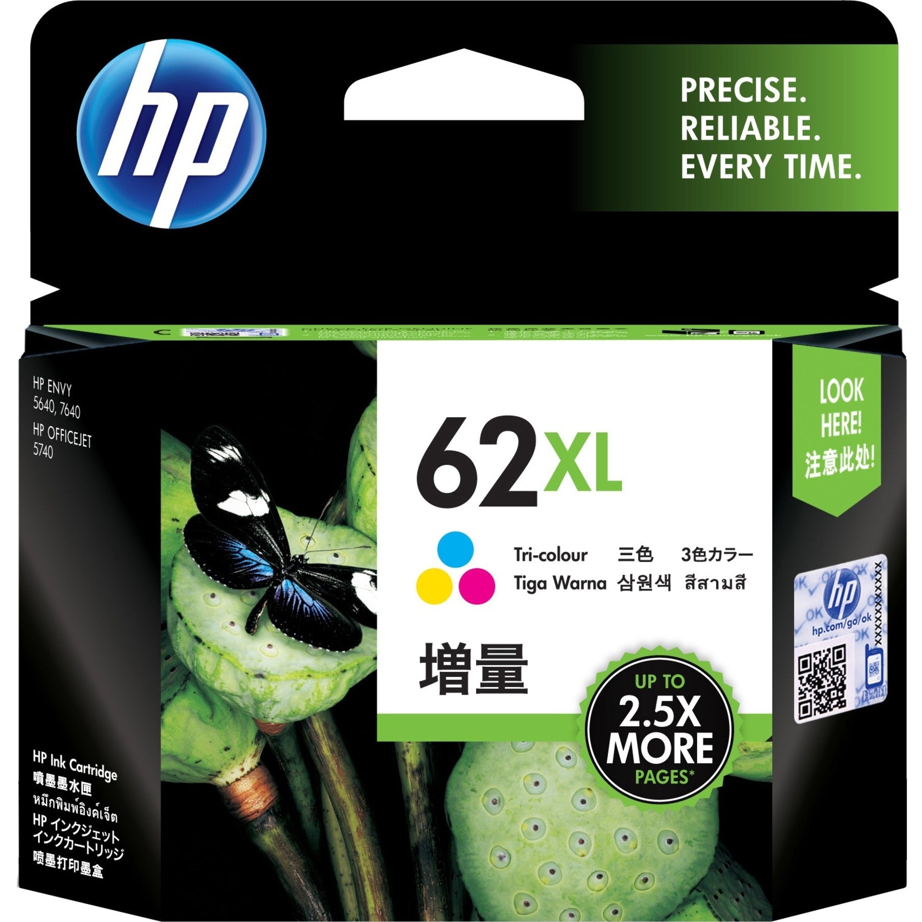 HP 62XL Original Inkjet Ink Cartridge - Tri-colour Pack - Soundz Store AUSTRALIA