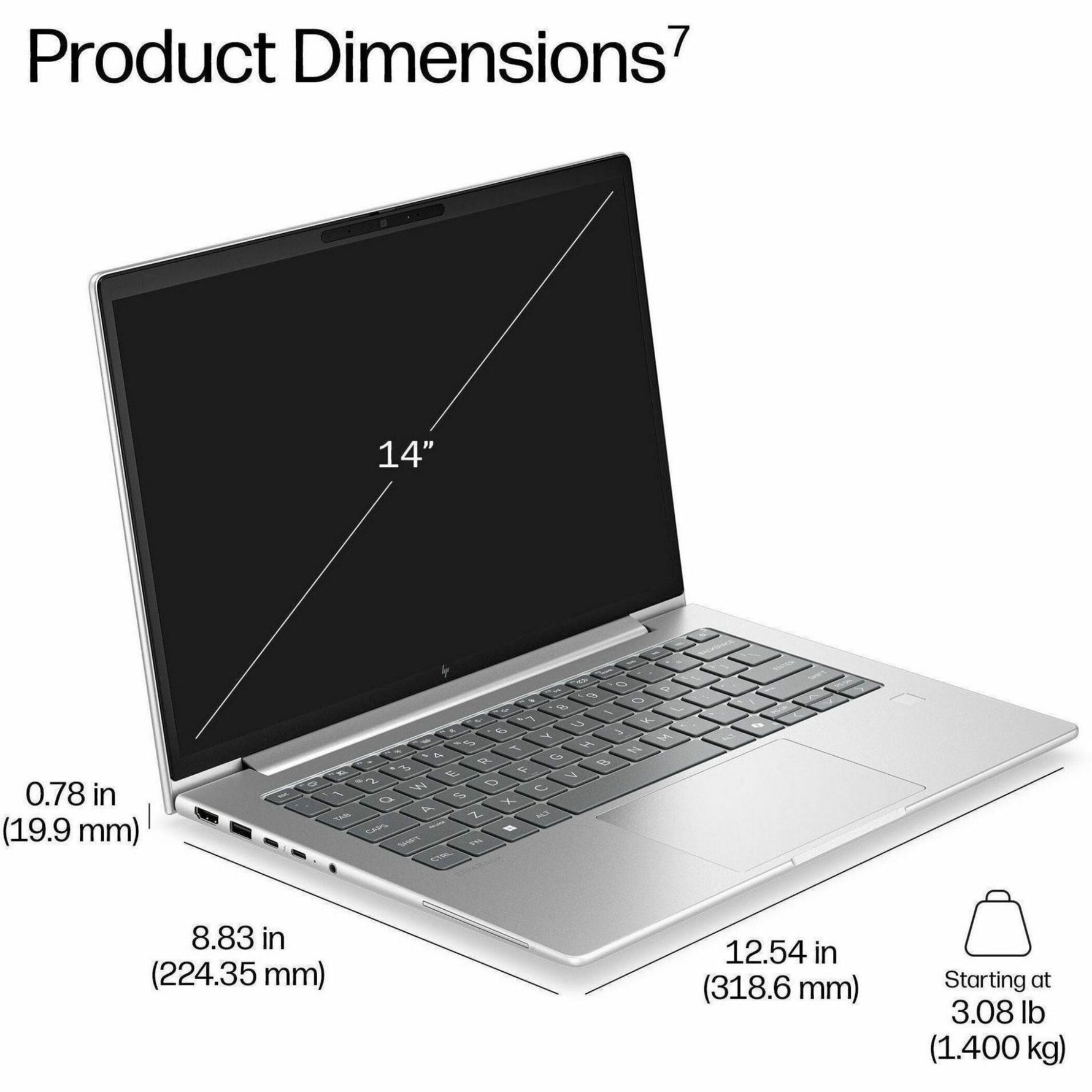 HP EliteBook 6 G2i 14' Notebook - WUXGA - Intel Core Ultra 5 Series 3 325 - 16 GB - 512 GB SSD - Pike Silver Aluminum - Soundz Store AUSTRALIA