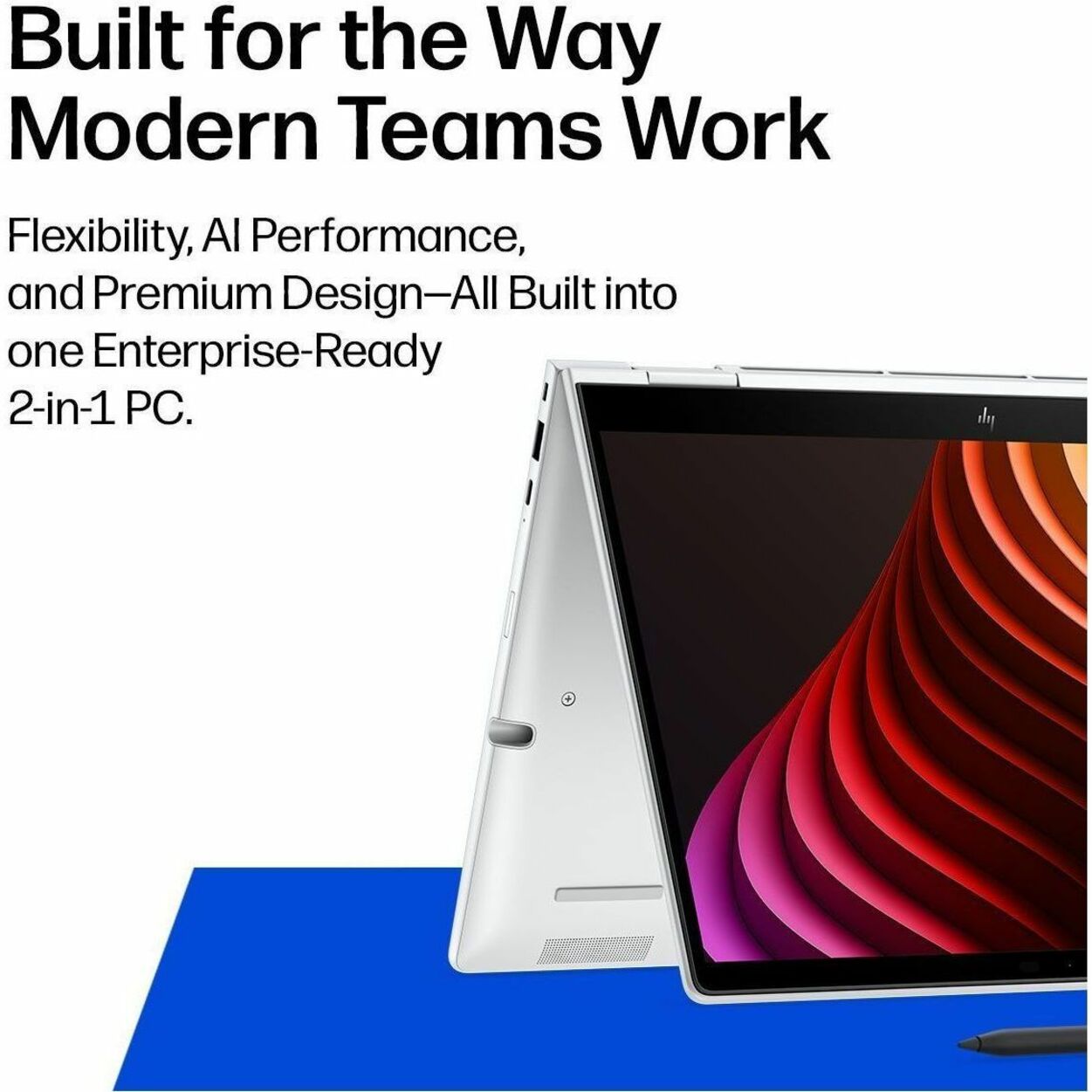HP EliteBook 8 Flip G2i 13.3' Touchscreen Copilot+ PC Notebook - WUXGA - Intel Core Ultra 5 Series 3 325 - 16 GB - 512 GB SSD - Glacier Silver - Soundz Store AUSTRALIA