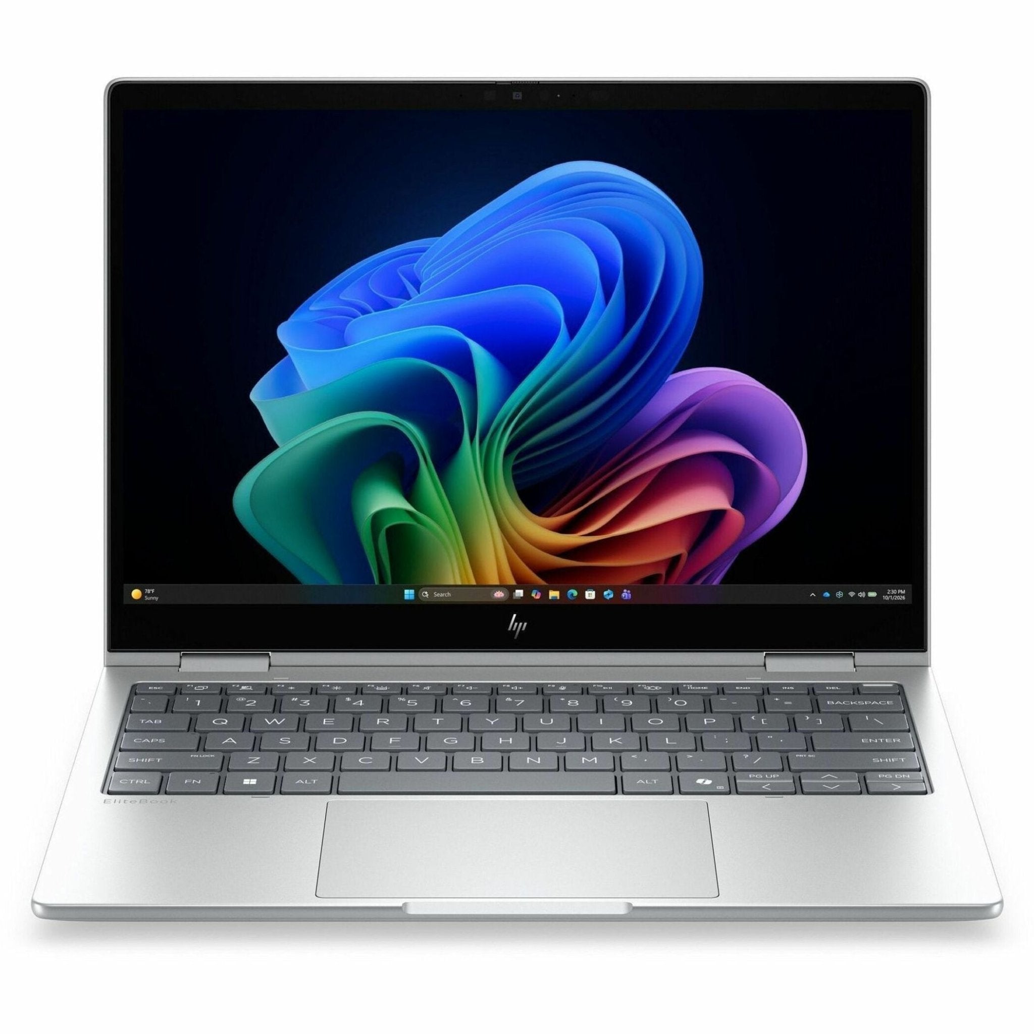 HP EliteBook 8 Flip G2i 13.3' Touchscreen Copilot+ PC Notebook - WUXGA - Intel Core Ultra 5 Series 3 325 - 16 GB - 512 GB SSD - Glacier Silver - Soundz Store AUSTRALIA
