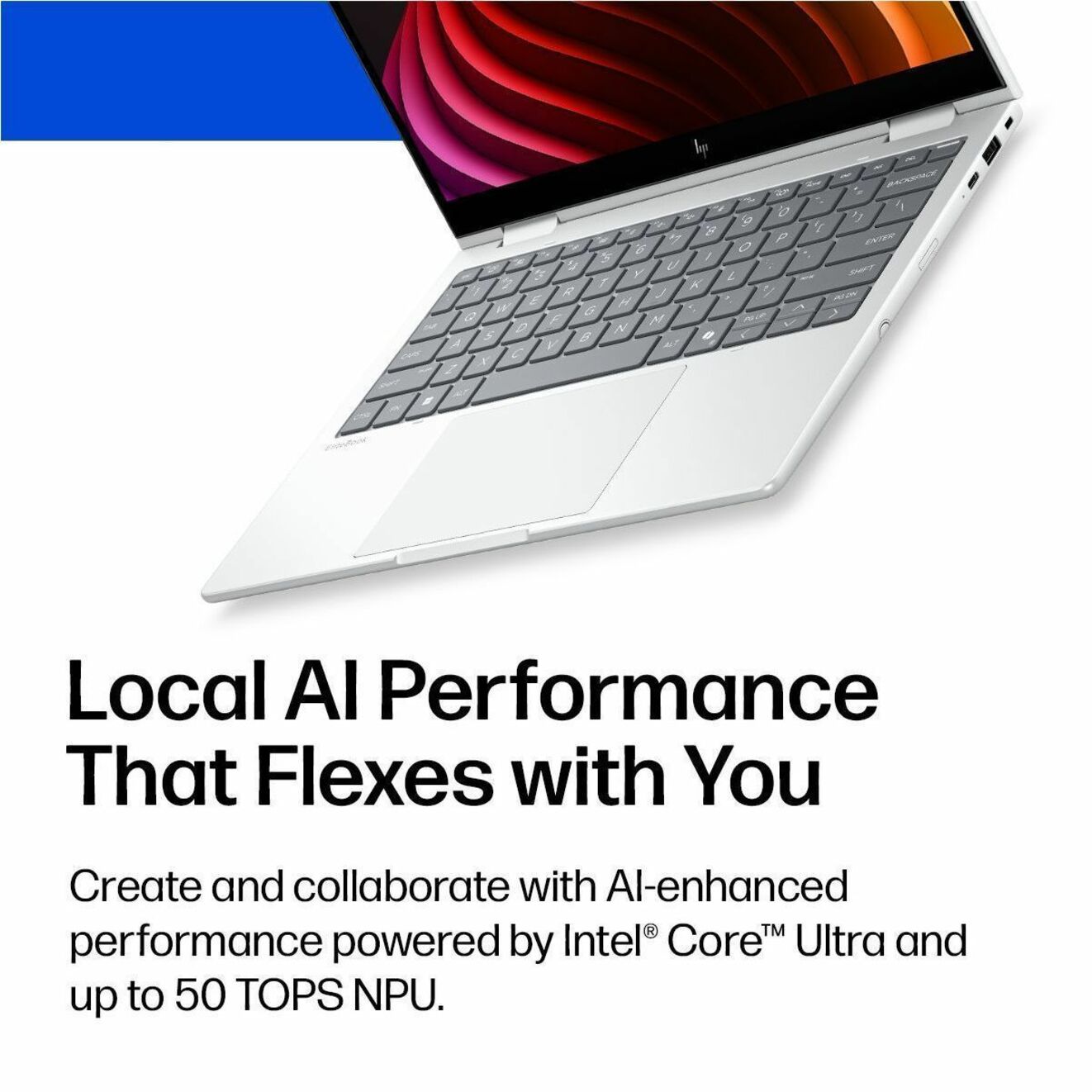 HP EliteBook 8 Flip G2i 13.3' Touchscreen Copilot+ PC Notebook - WUXGA - Intel Core Ultra 5 Series 3 325 - 16 GB - 512 GB SSD - Glacier Silver - Soundz Store AUSTRALIA
