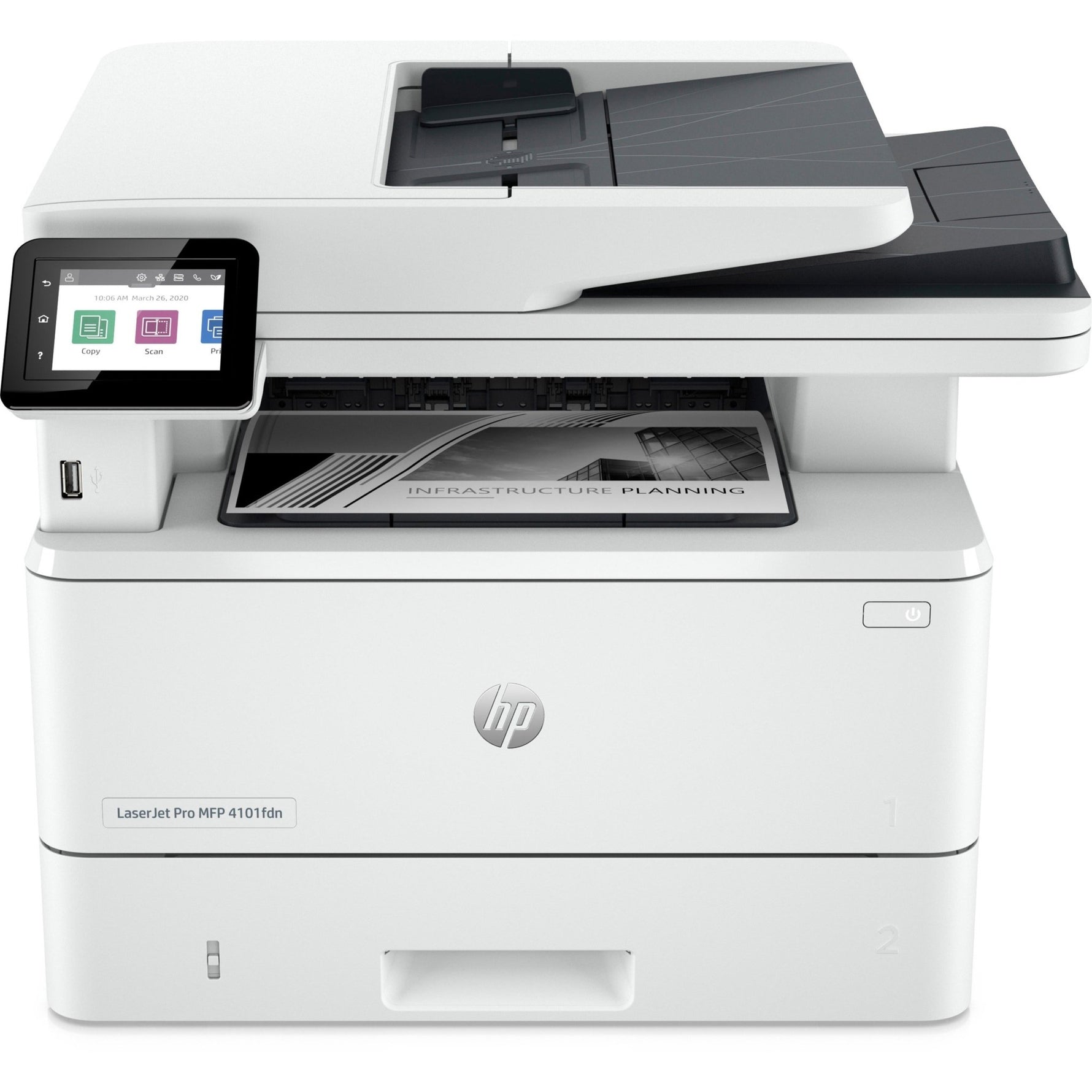 HP LaserJet Pro 4101fdn Laser Multifunction Printer - Monochrome - White - Soundz Store AUSTRALIA