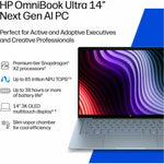 HP OmniBook Ultra 14-kg0017QU 14' Touchscreen Copilot+ PC Notebook - 2.8K - 120 Hz - Qualcomm Snapdragon X2 Elite X2E-90-100 - 32 GB - 1 TB SSD - Stone Blue - Soundz Store AUSTRALIA