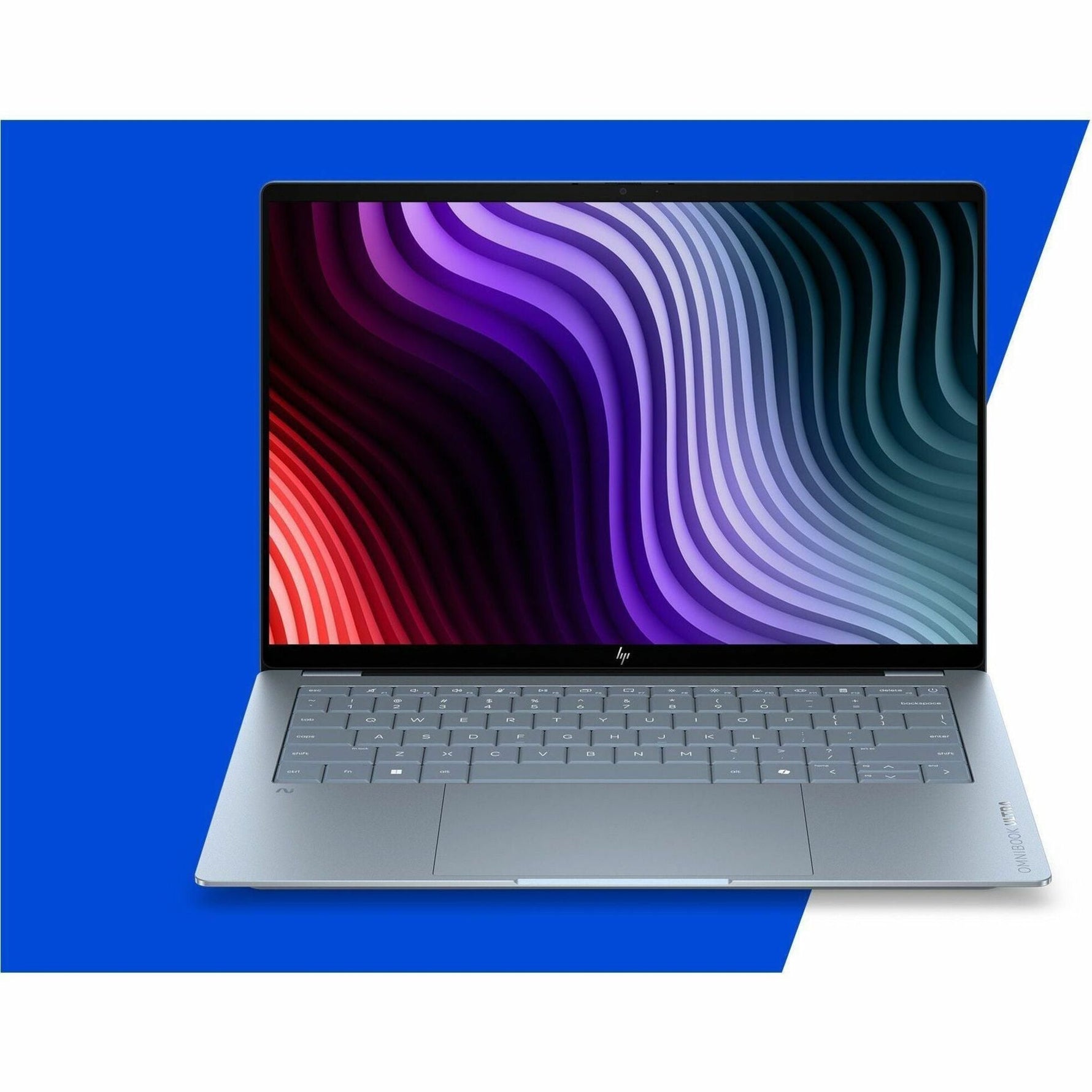 HP OmniBook Ultra 14-kg0017QU 14' Touchscreen Copilot+ PC Notebook - 2.8K - 120 Hz - Qualcomm Snapdragon X2 Elite X2E-90-100 - 32 GB - 1 TB SSD - Stone Blue - Soundz Store AUSTRALIA