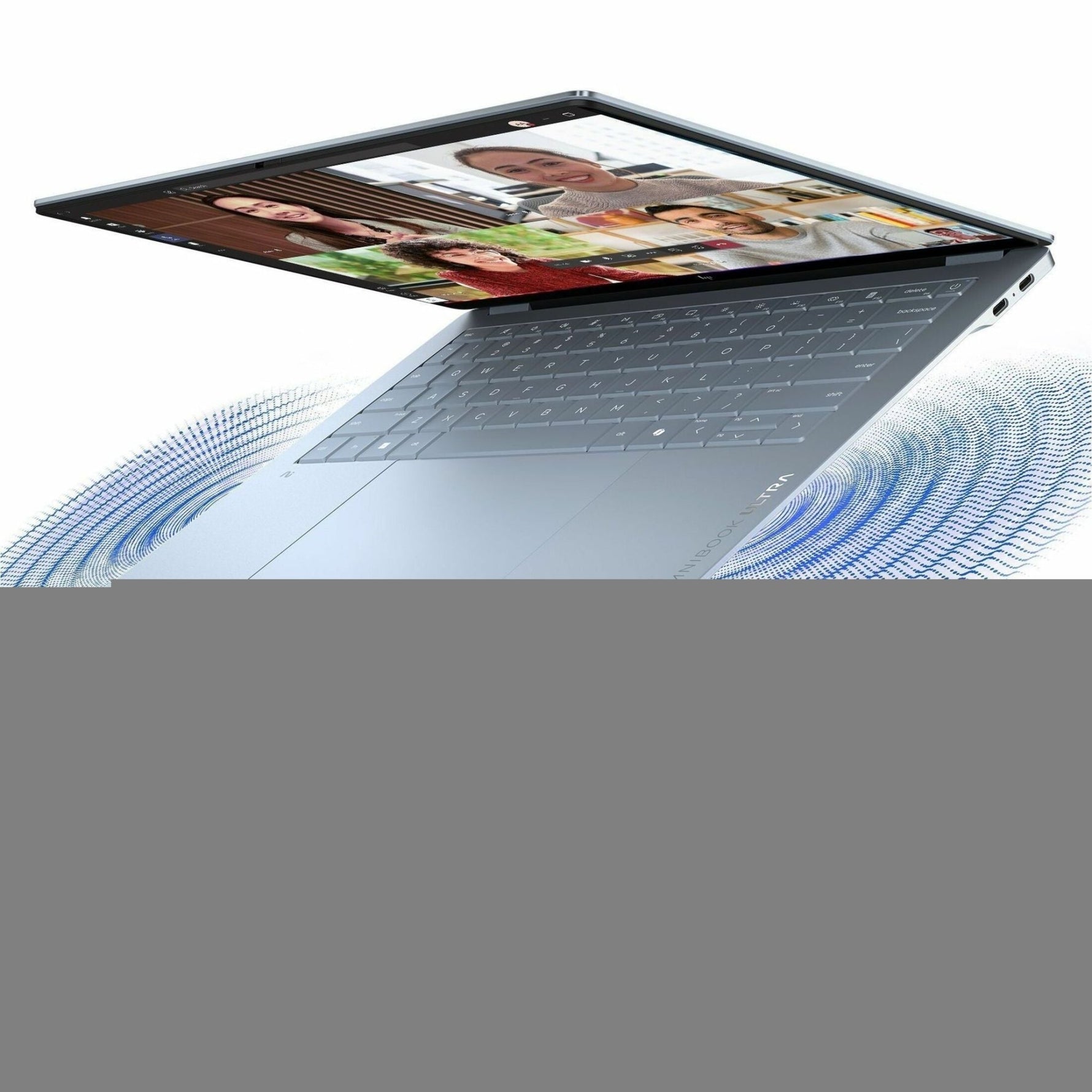 HP OmniBook Ultra 14-kg0017QU 14' Touchscreen Copilot+ PC Notebook - 2.8K - 120 Hz - Qualcomm Snapdragon X2 Elite X2E-90-100 - 32 GB - 1 TB SSD - Stone Blue - Soundz Store AUSTRALIA