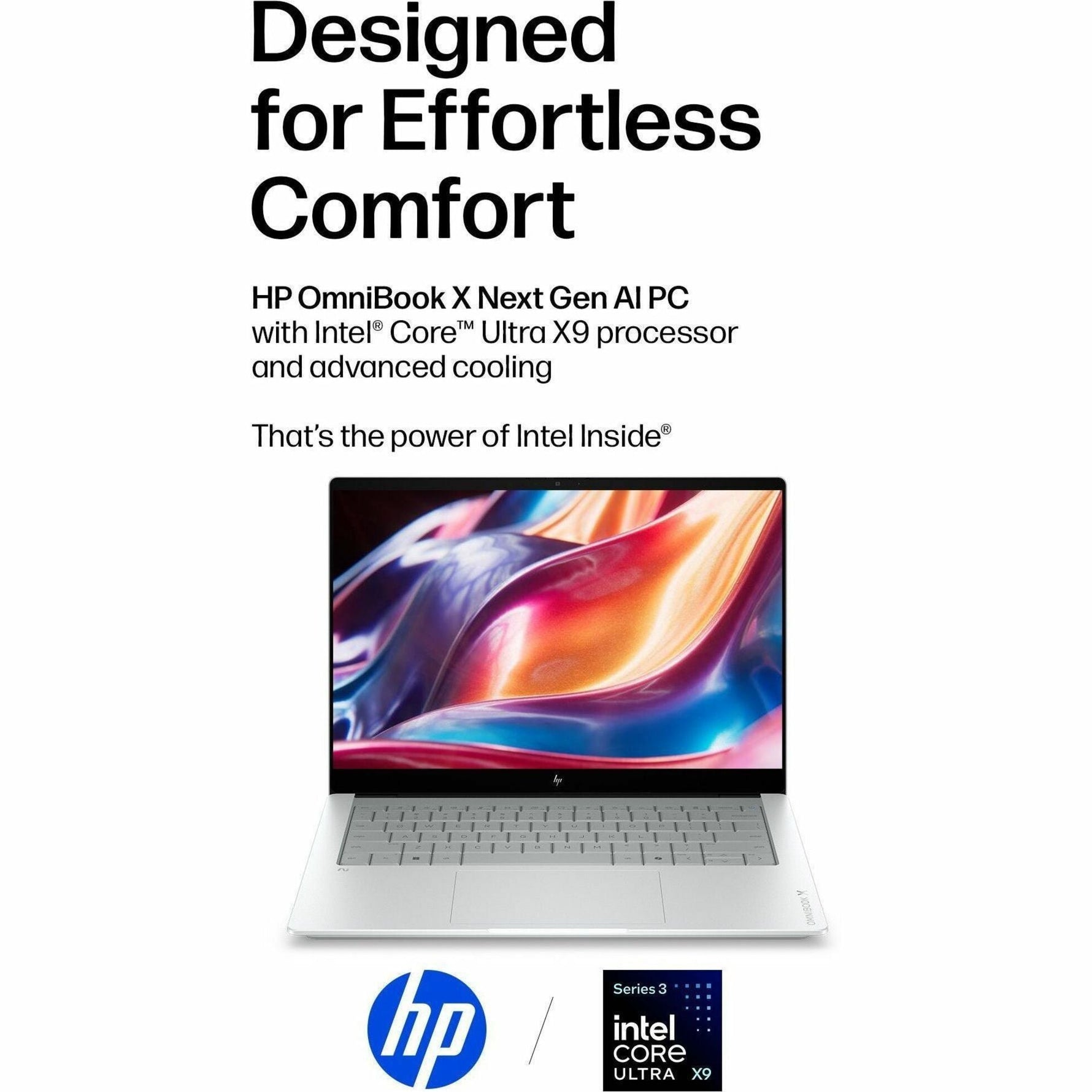 HP OmniBook X 14-ka0065TU 14' Copilot+ PC Notebook - WUXGA - Intel Core Ultra 7 Series 3 356H - 32 GB - 1 TB SSD - Glacier Silver Aluminum - Soundz Store AUSTRALIA
