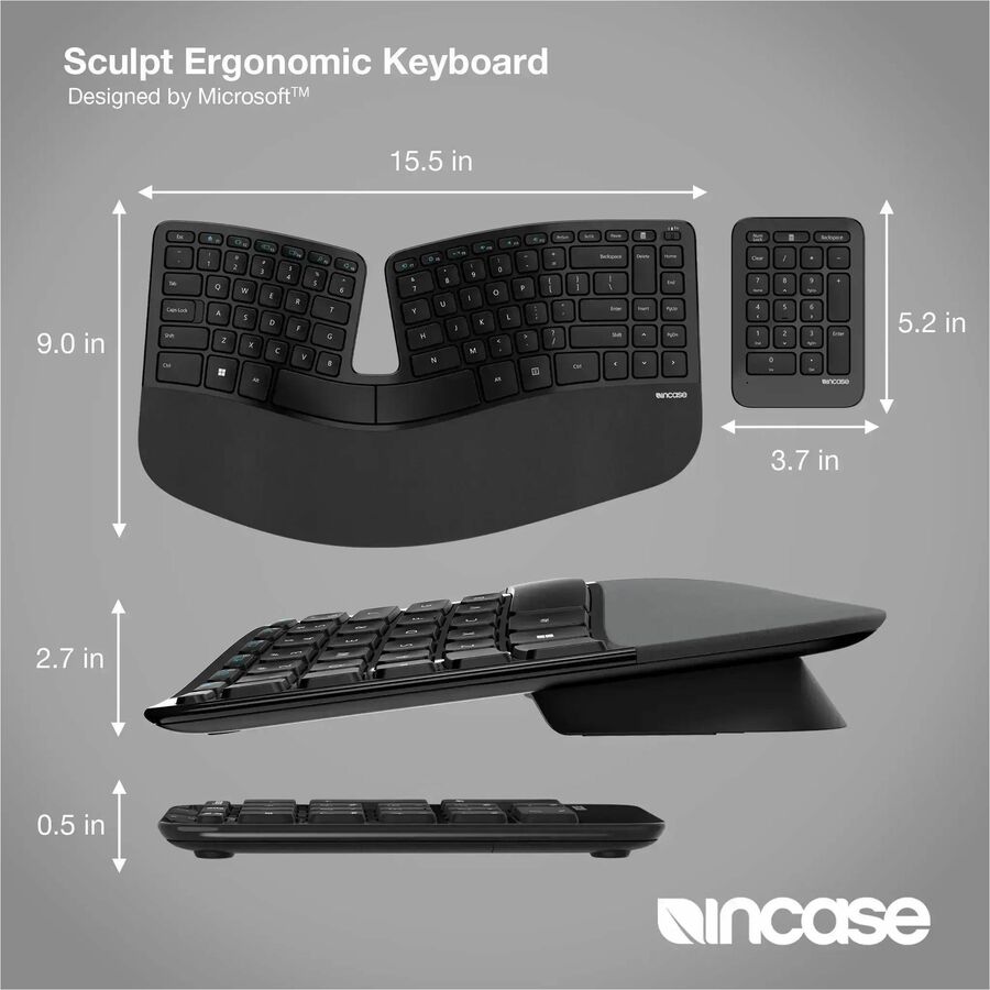 Incase 5KV-00008 - Sculpt Keyboard Ergo - Soundz Store AUSTRALIA
