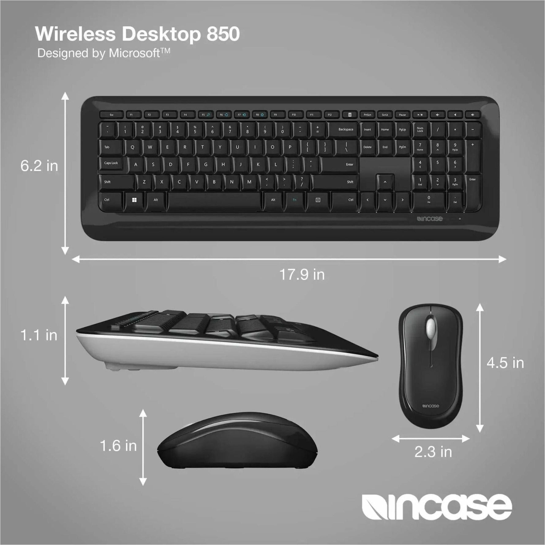 Incase Designed by Microsoft Desktop 850 Keyboard & Mouse - Soundz Store AUSTRALIA